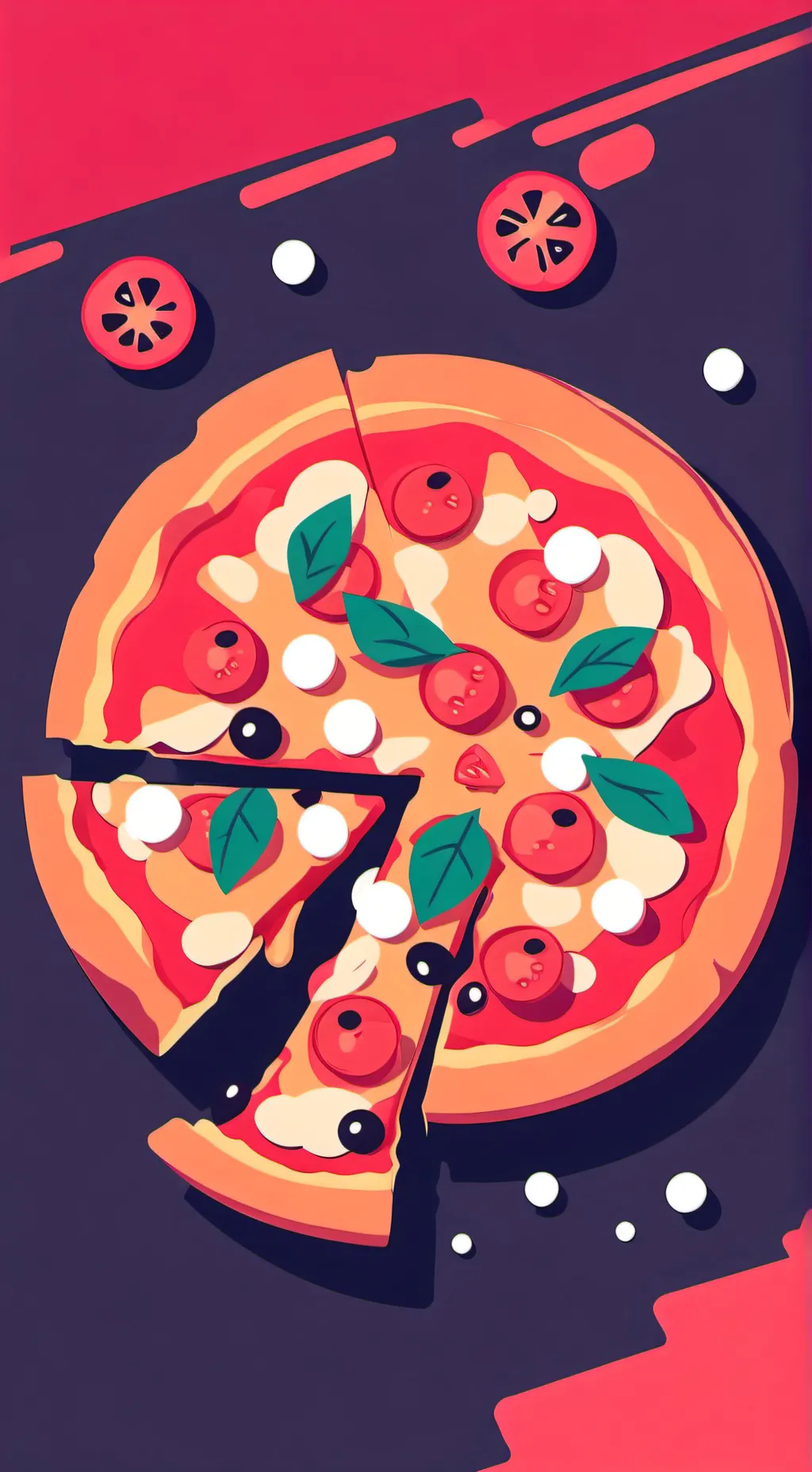 ai character: pizzada background
