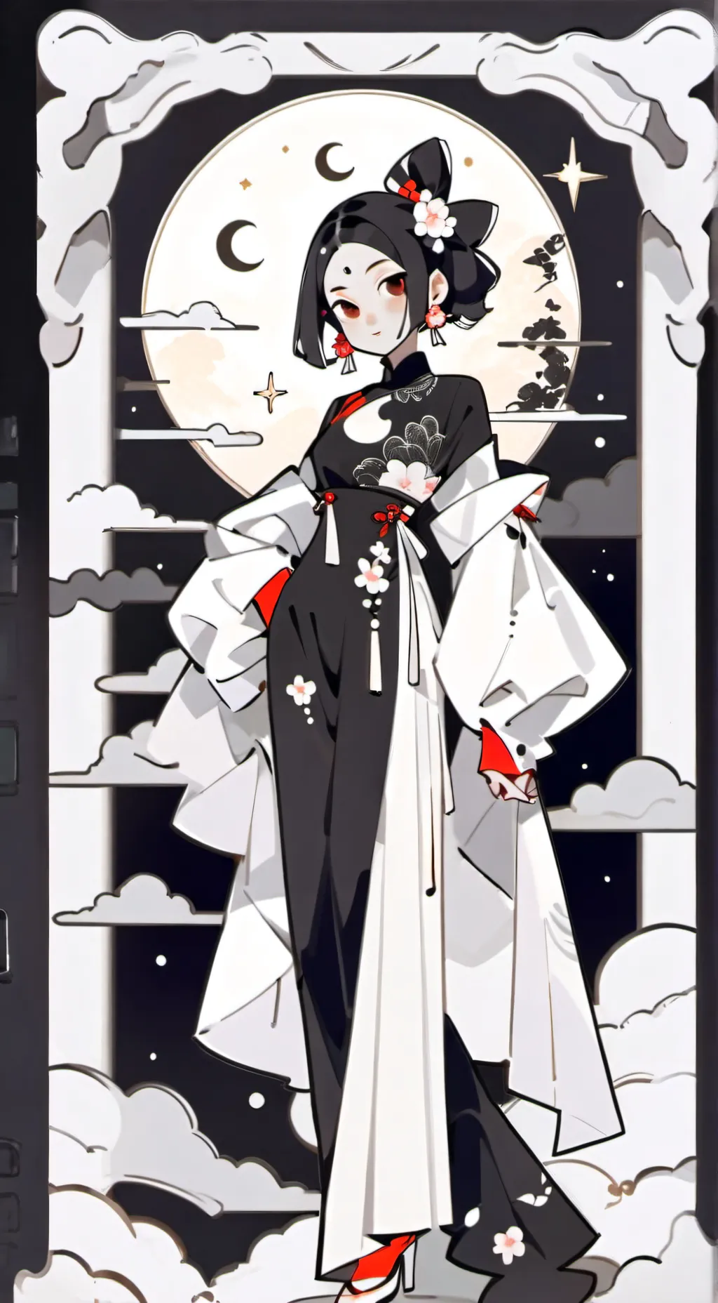 ai character: dandy x astro background
