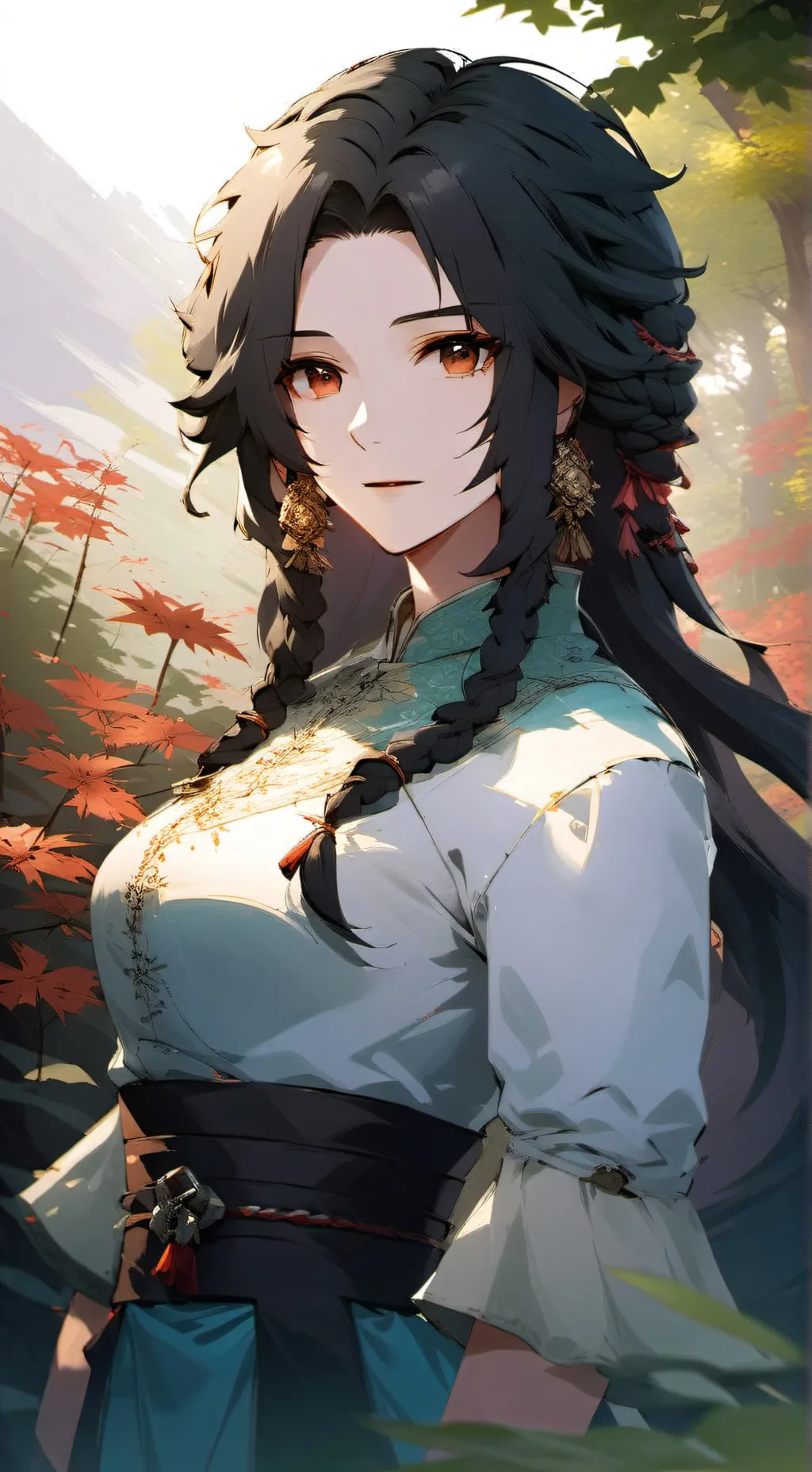 ai character: Kiri Olivine background