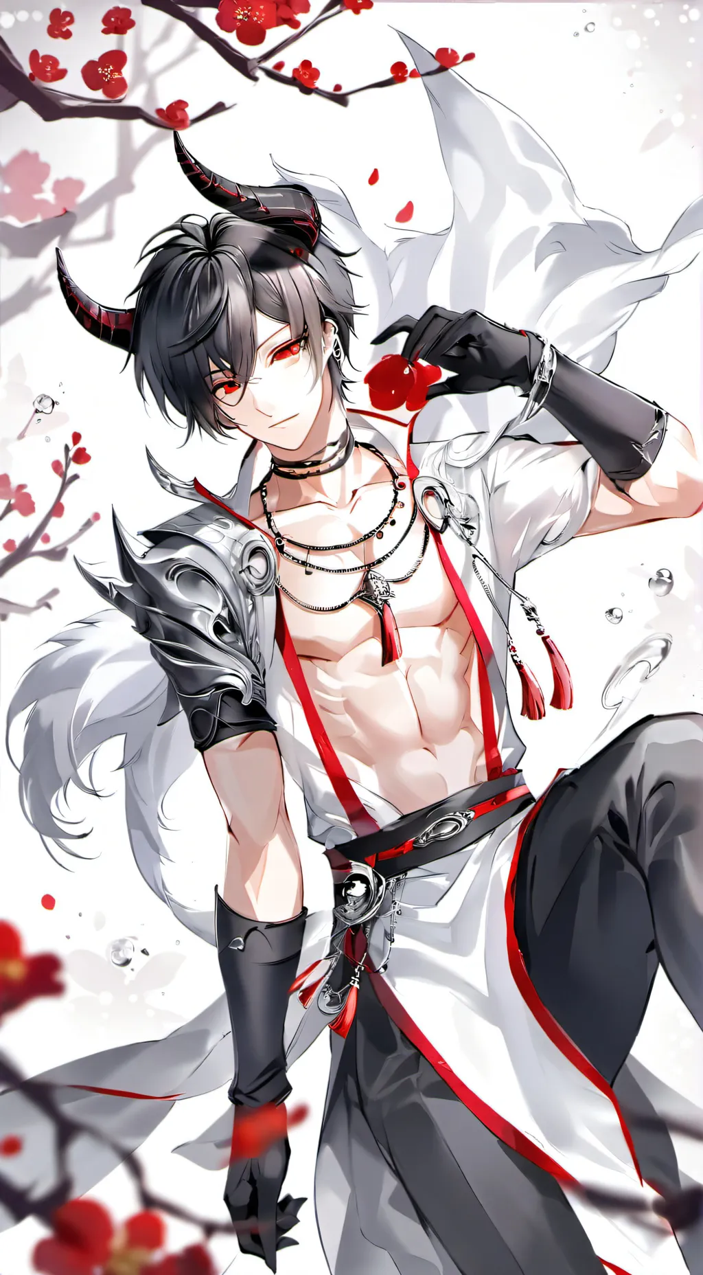 ai character: moon background