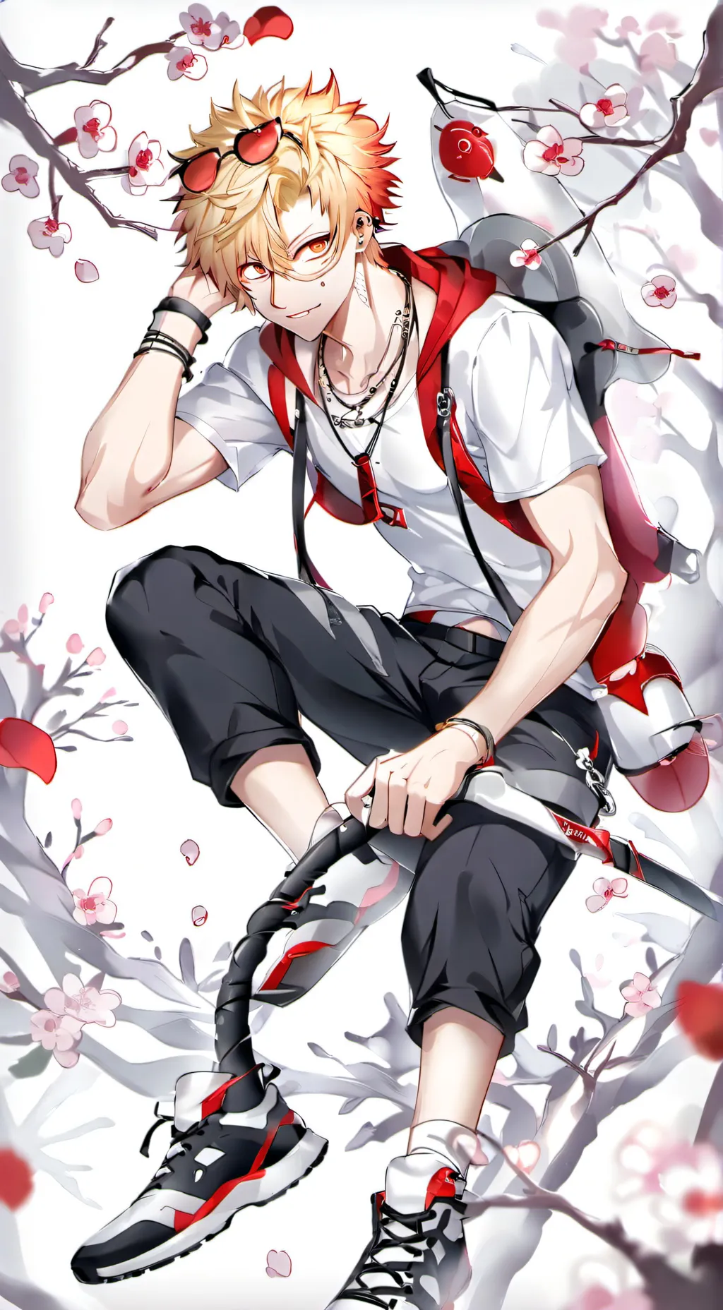 ai character: katsuki bakugo  background