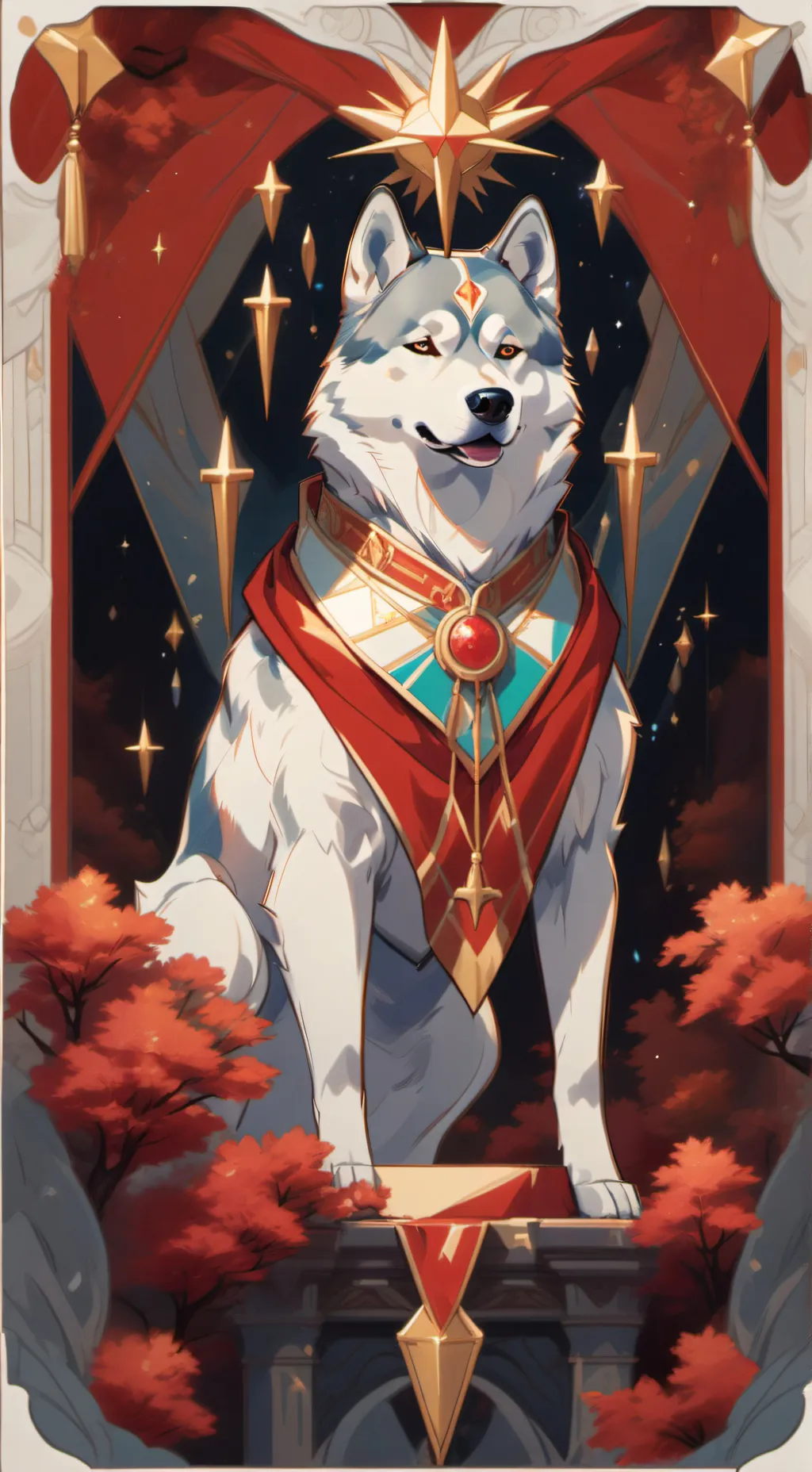 ai character: Vesuvius background