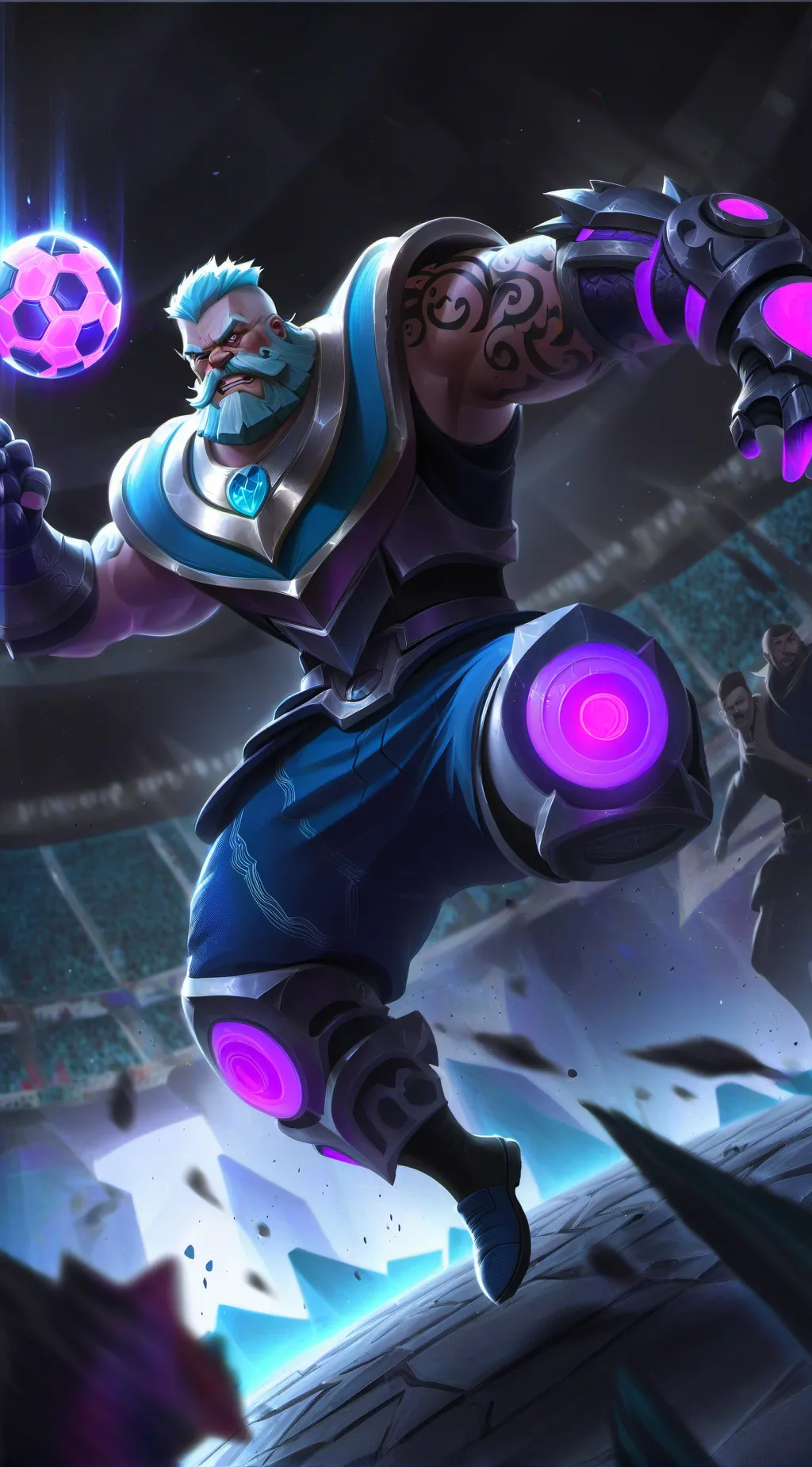 ai character: blue lock background