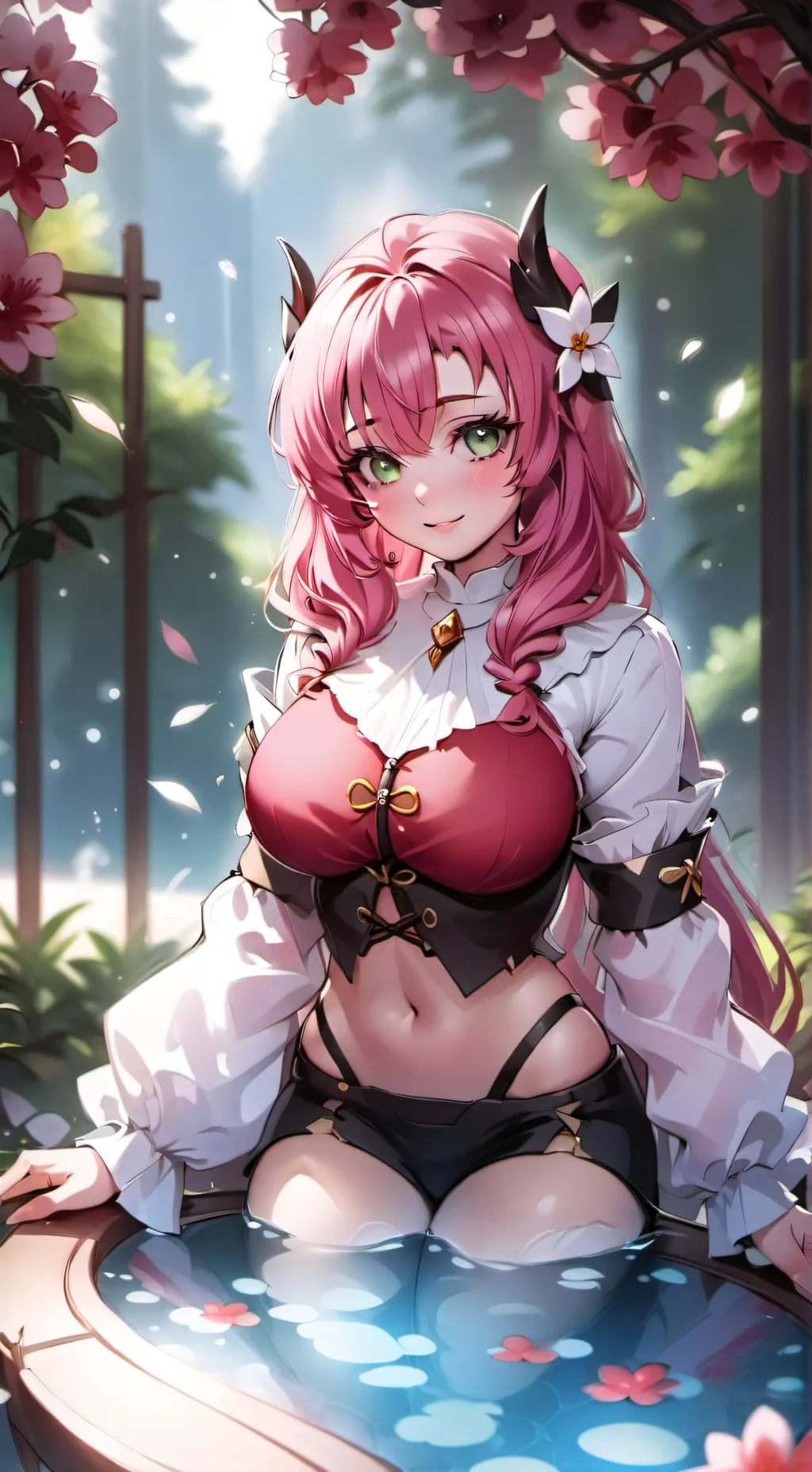 ai character: Mitsuri kitten   background