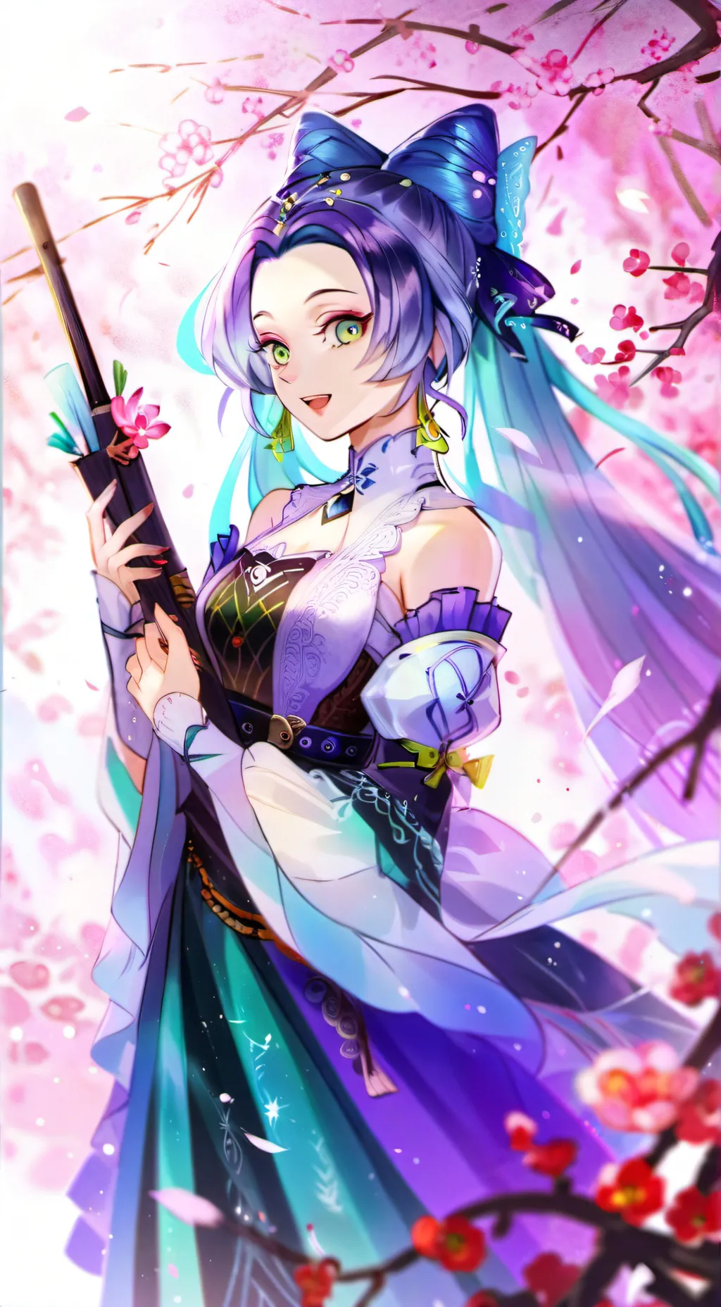 ai character: shinobu e tomioka  background