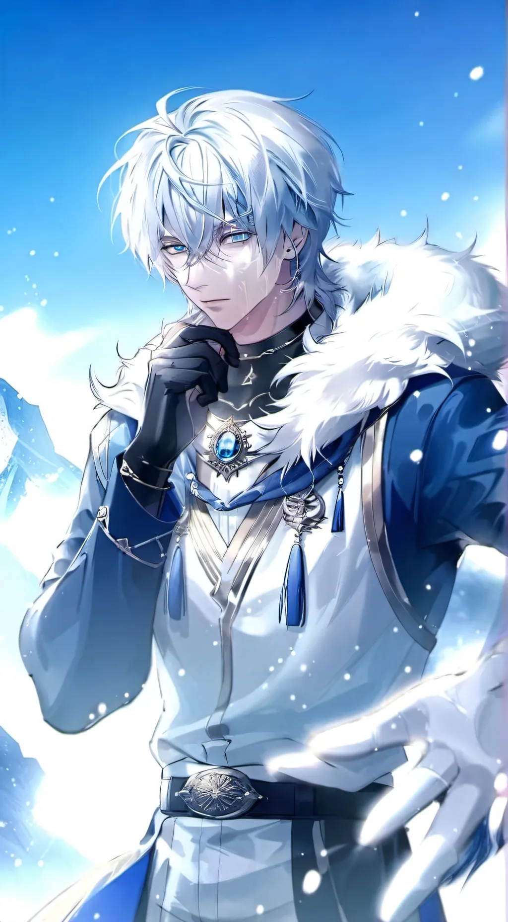 ai character: 🥶🧊Lucas🧊🥶 background