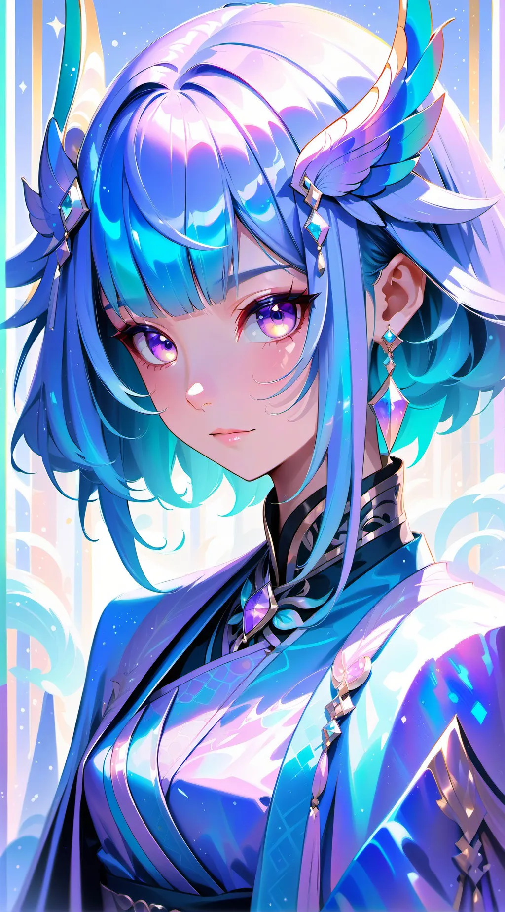 ai character: Sapphire  background