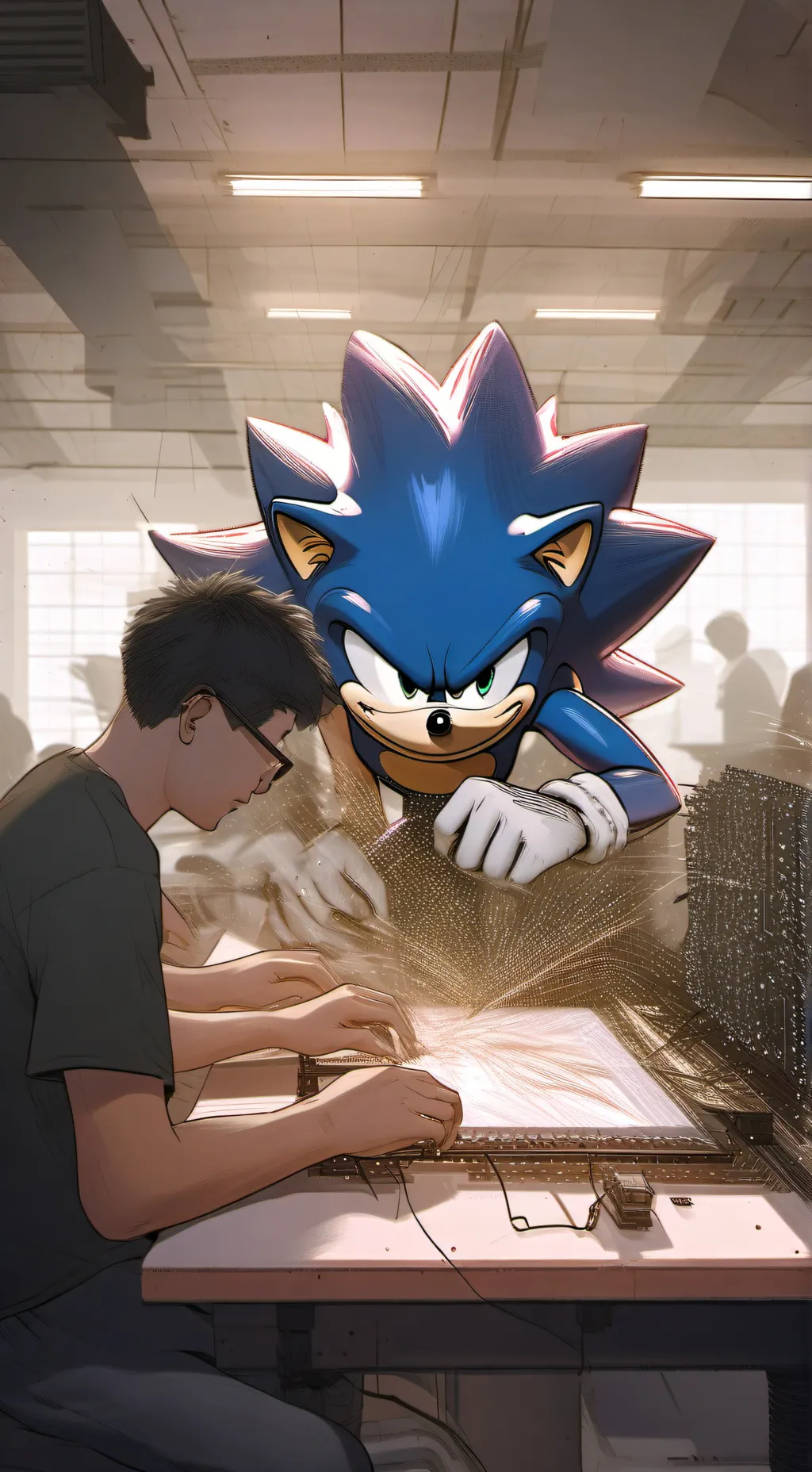 ai character: sonic background