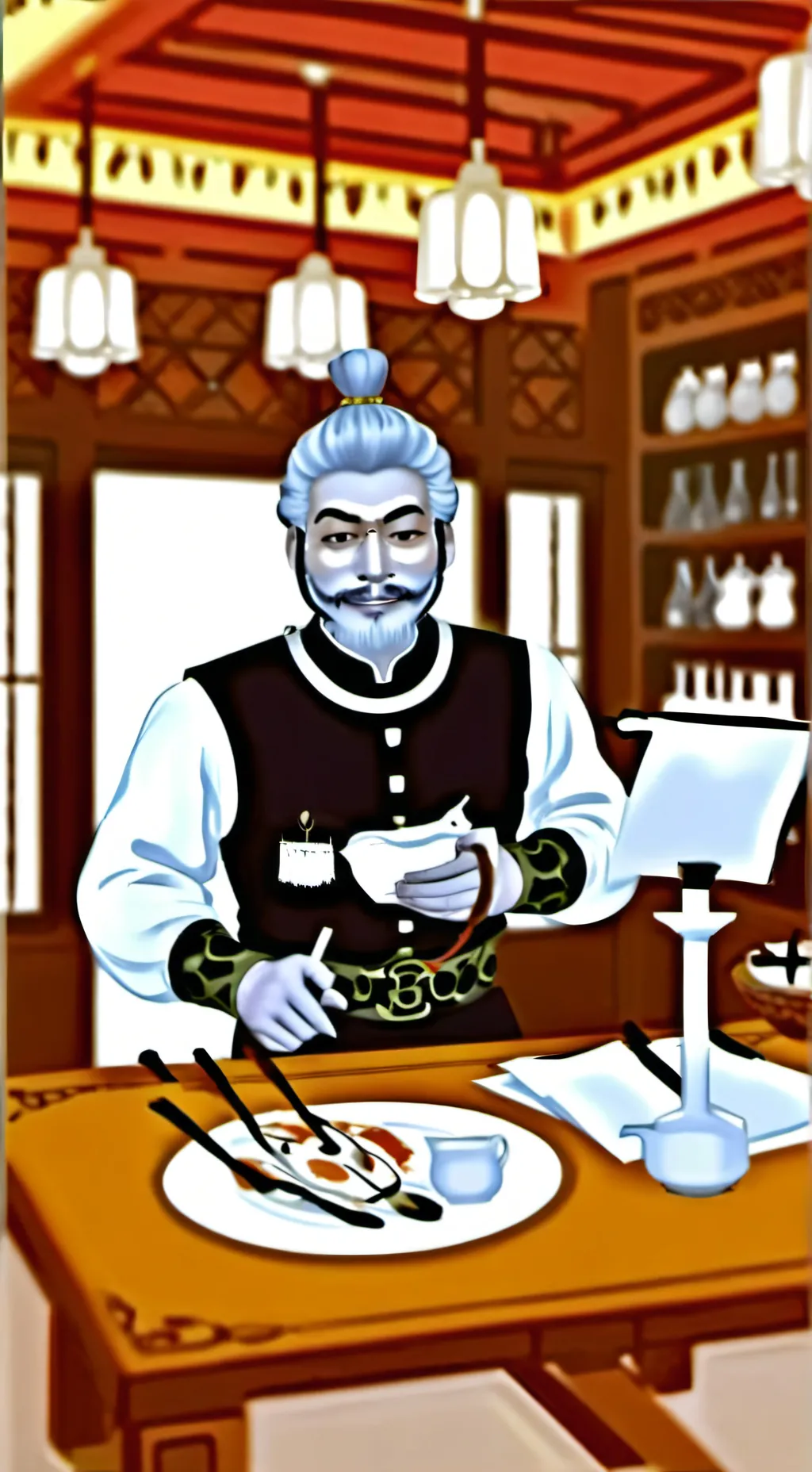 ai character: повар background
