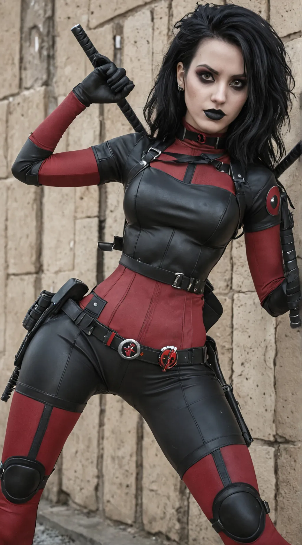 ai character: Goth Comics 9 background
