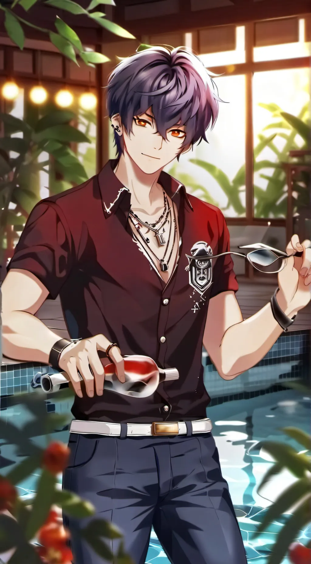 ai character: boy background