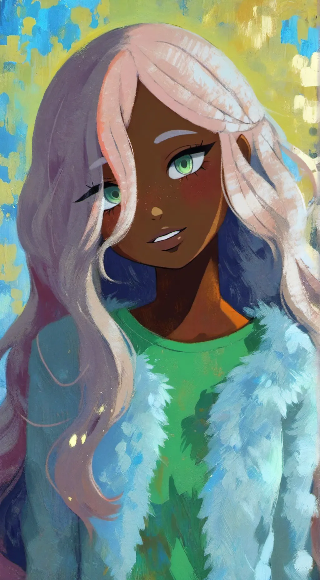 ai character: Evelyn Blossom background