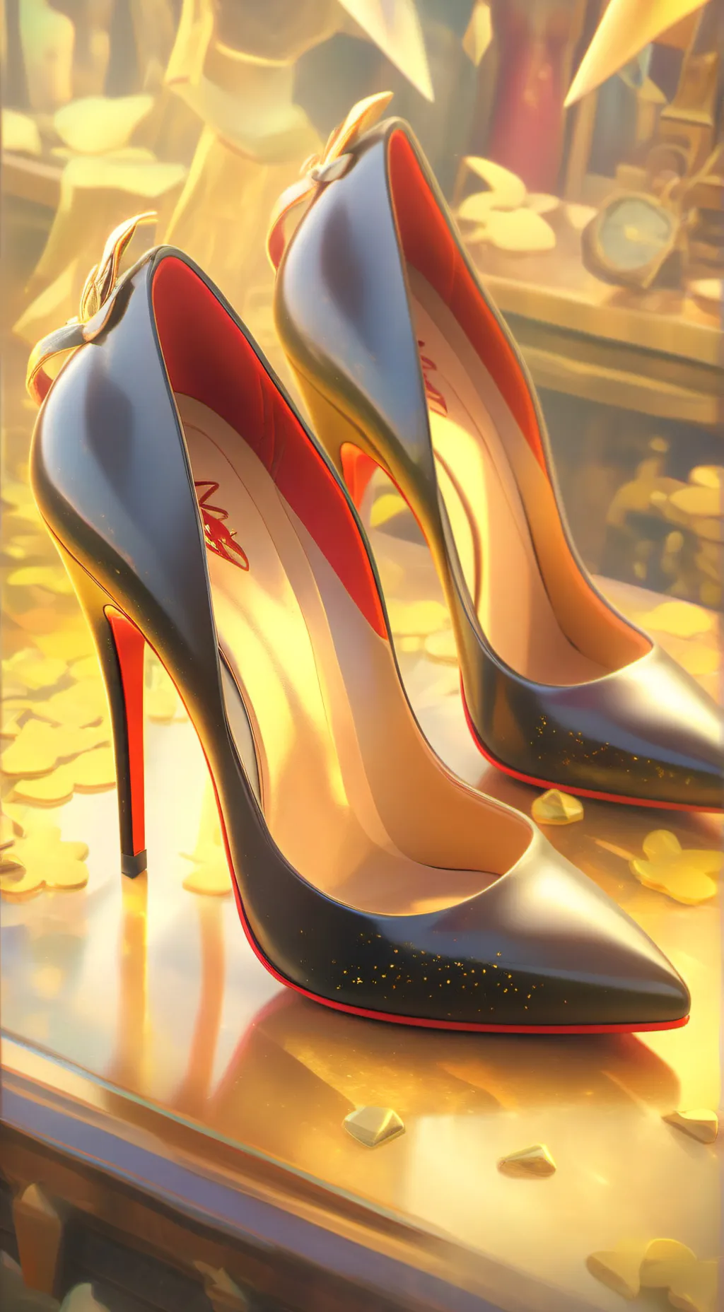 ai character: Magical High Heels background