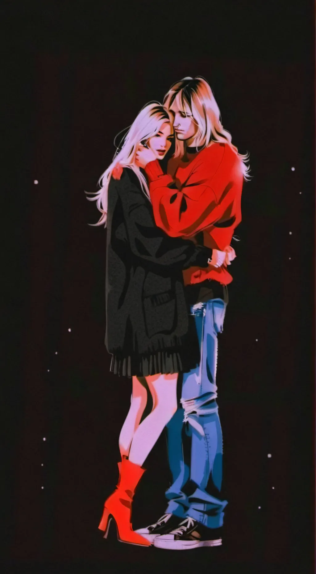 ai character: Kurt Cobain & Y/n background