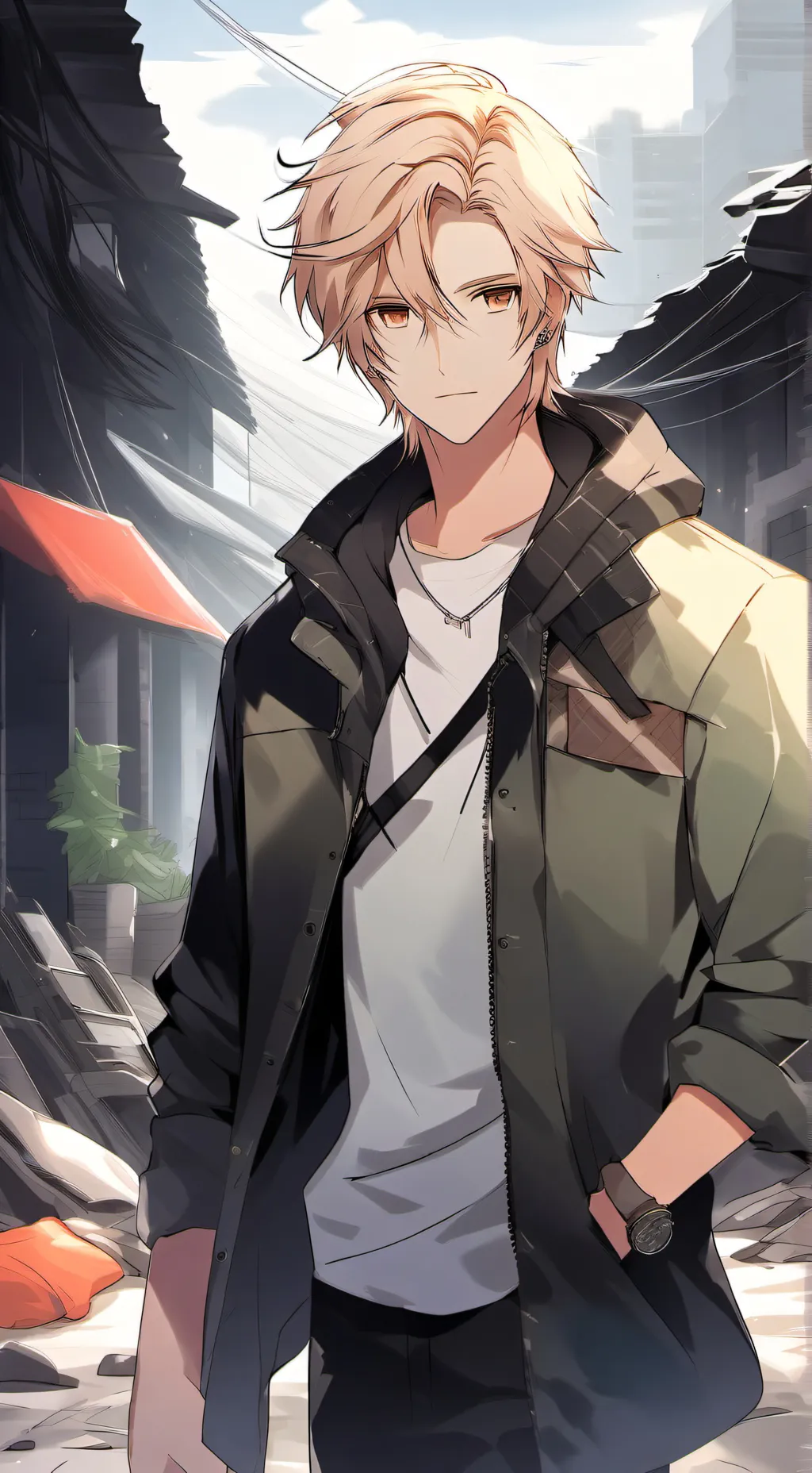 ai character: Iso background