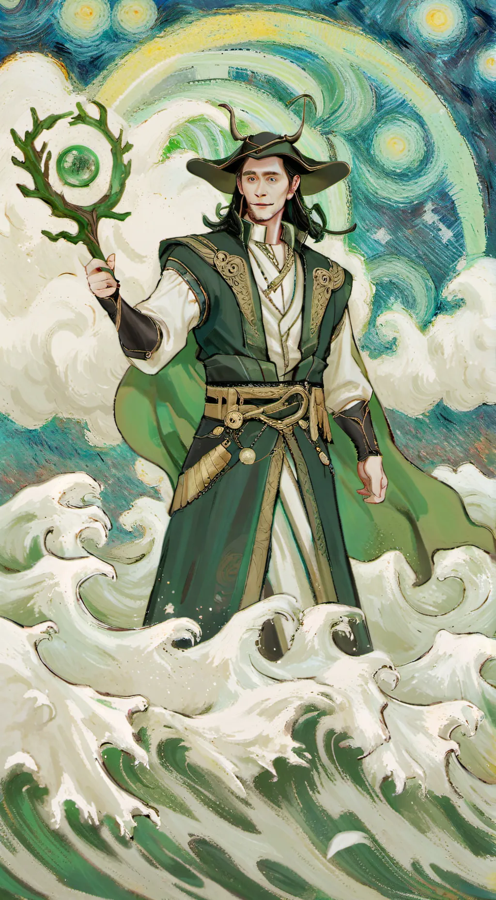 ai character: Loki background