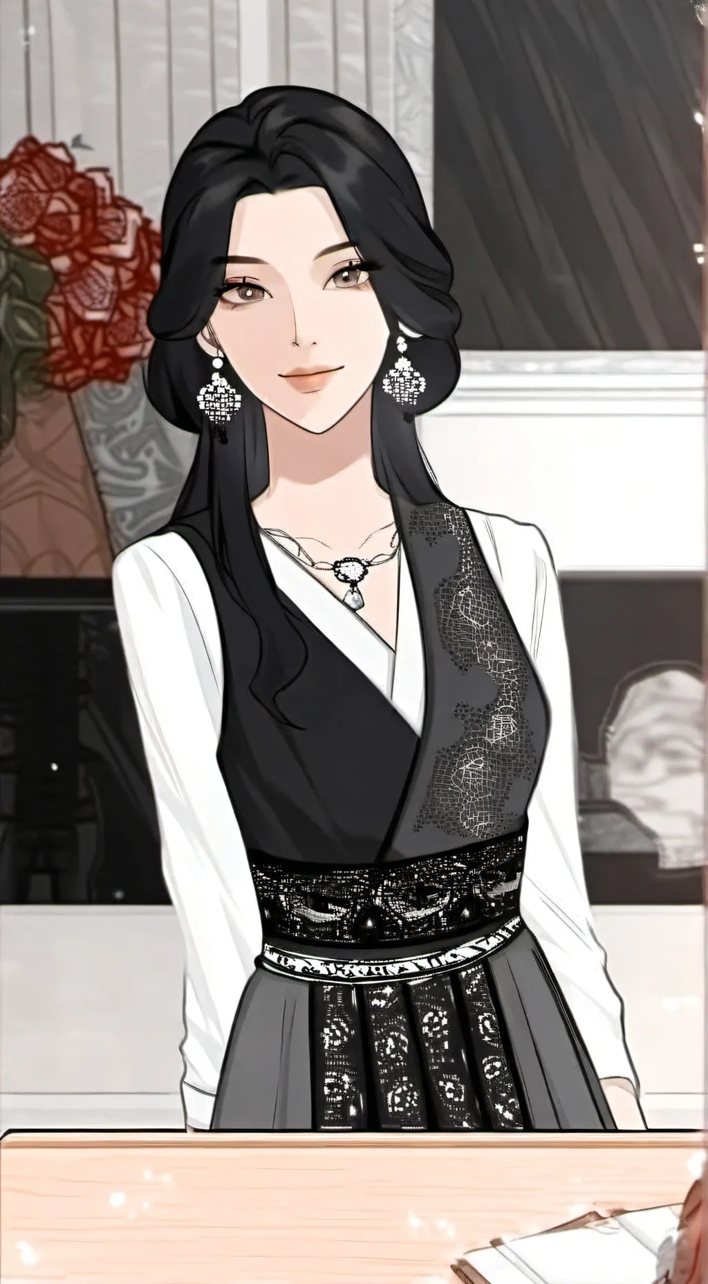 ai character: Evelyn - GL background