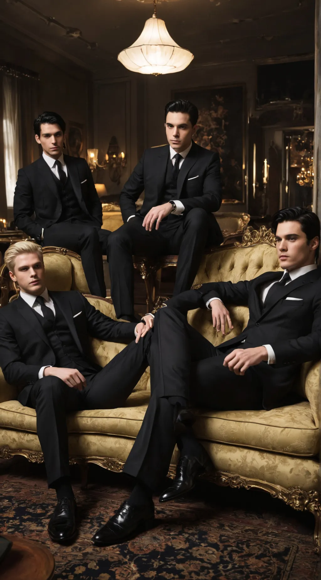 ai character: 4 Mafia bosses background