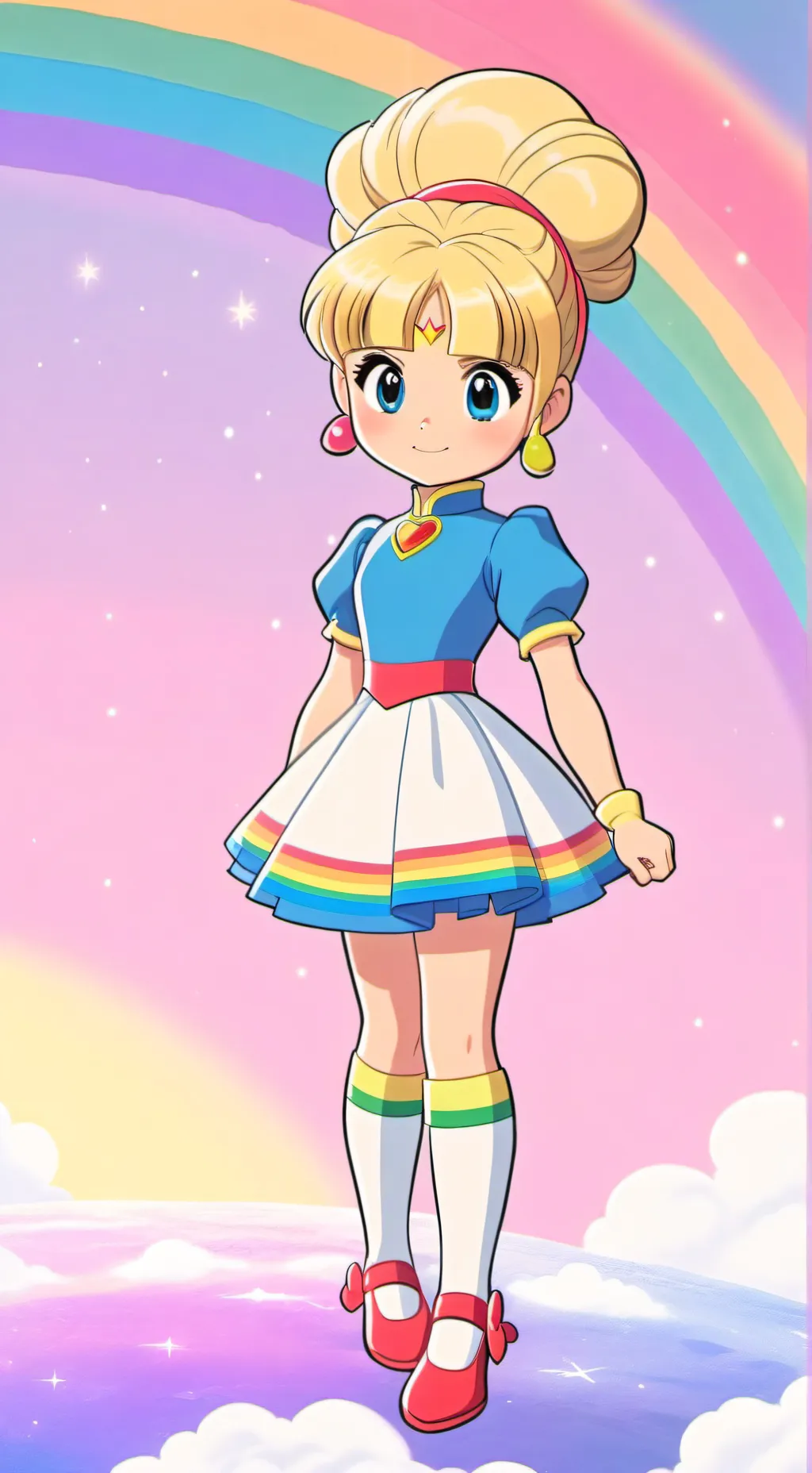 ai character: Rainbow Brite background