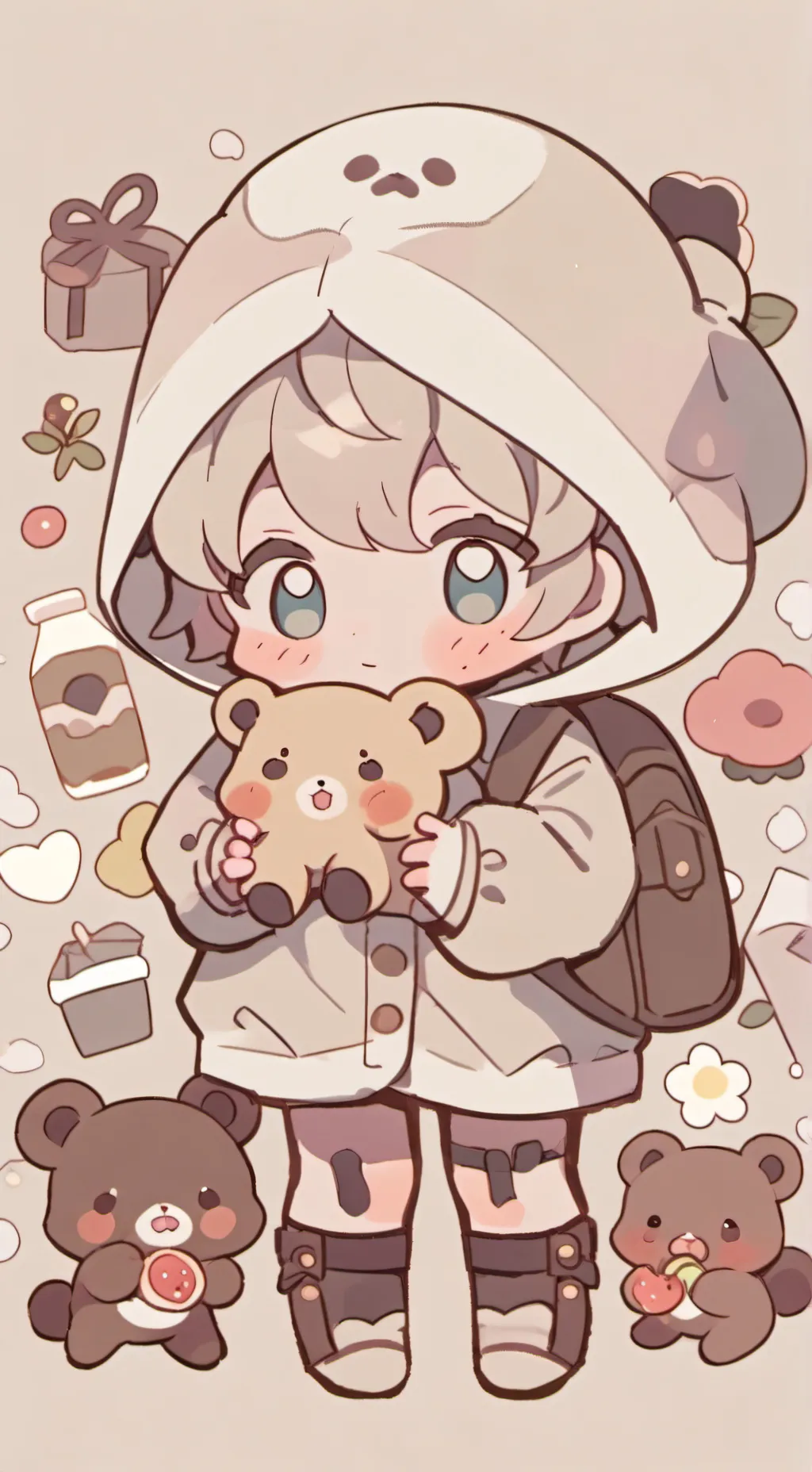 ai character: Brownilocks & 4 🐻 background