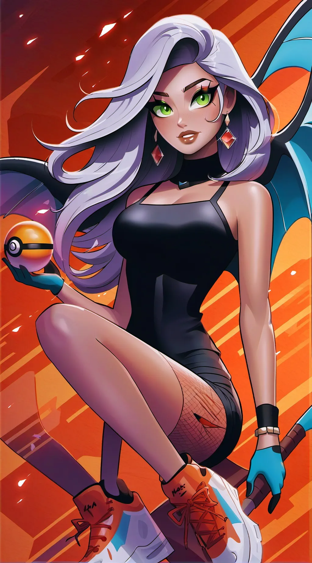 ai character: s and m show x sc background