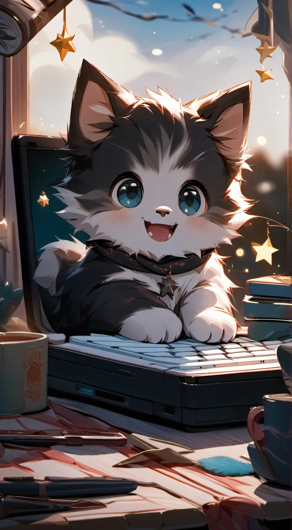 ai character: Mochia the Fluff-t background