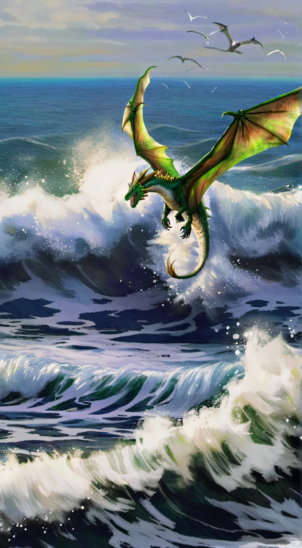 ai character: l’envol du dragon background