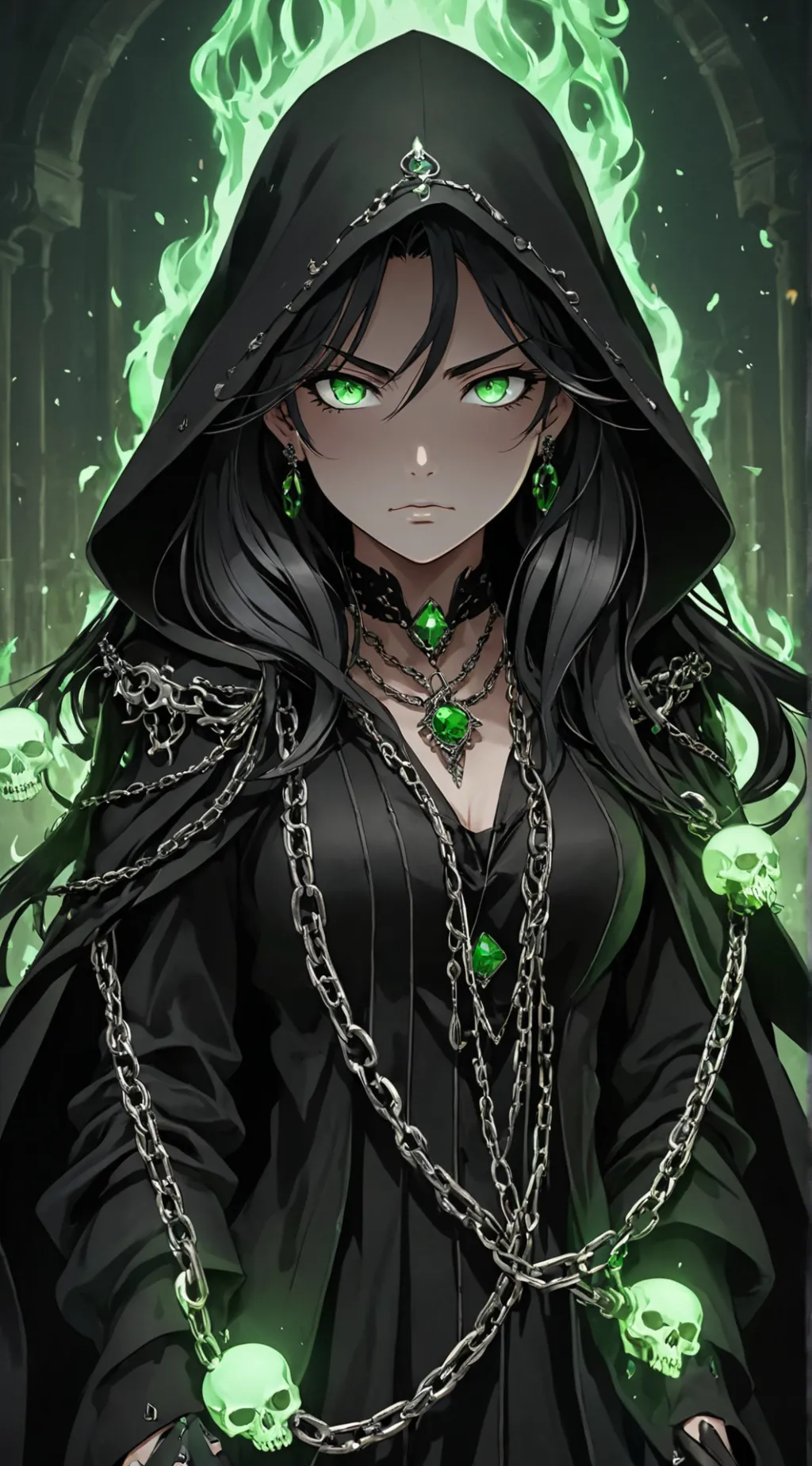 ai character: Krarina the Raised background