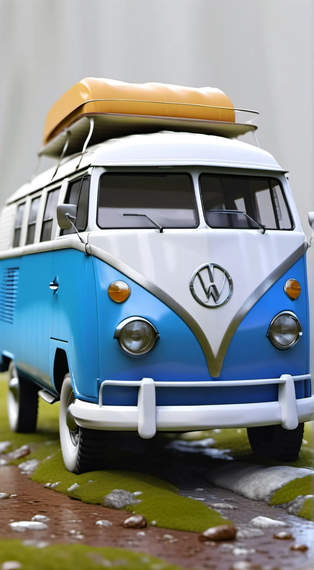 ai character: camper van background