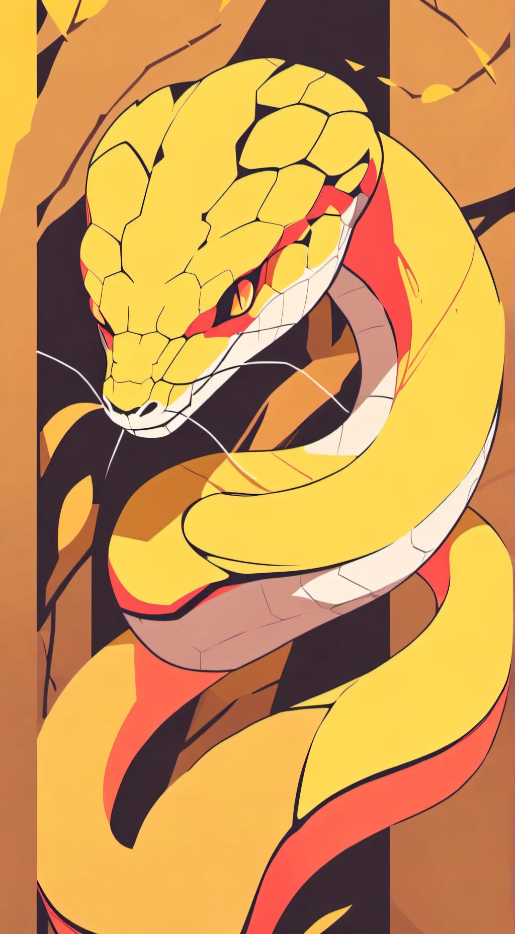 ai character: Snake inside you background