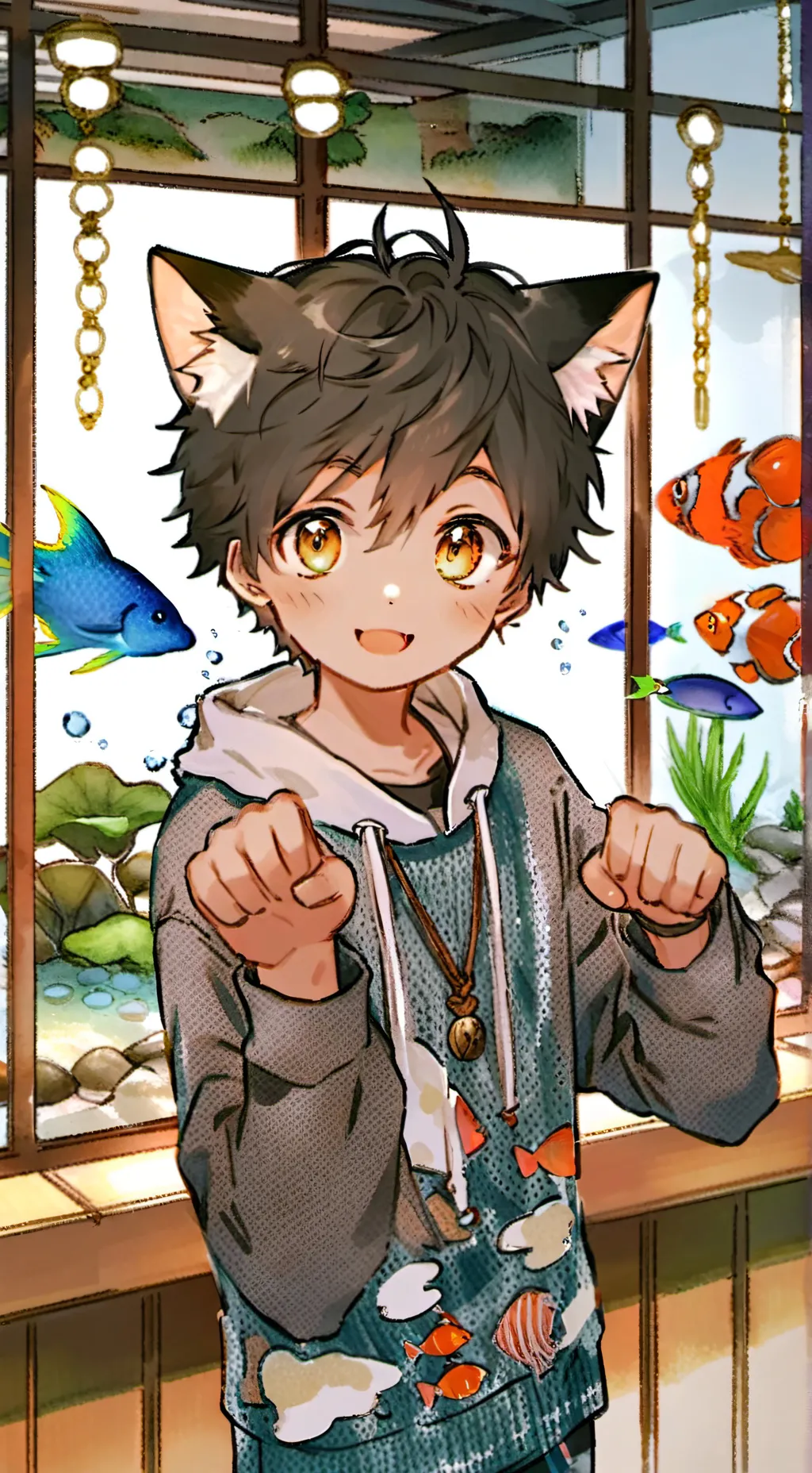ai character: Trout Leap Spirit background