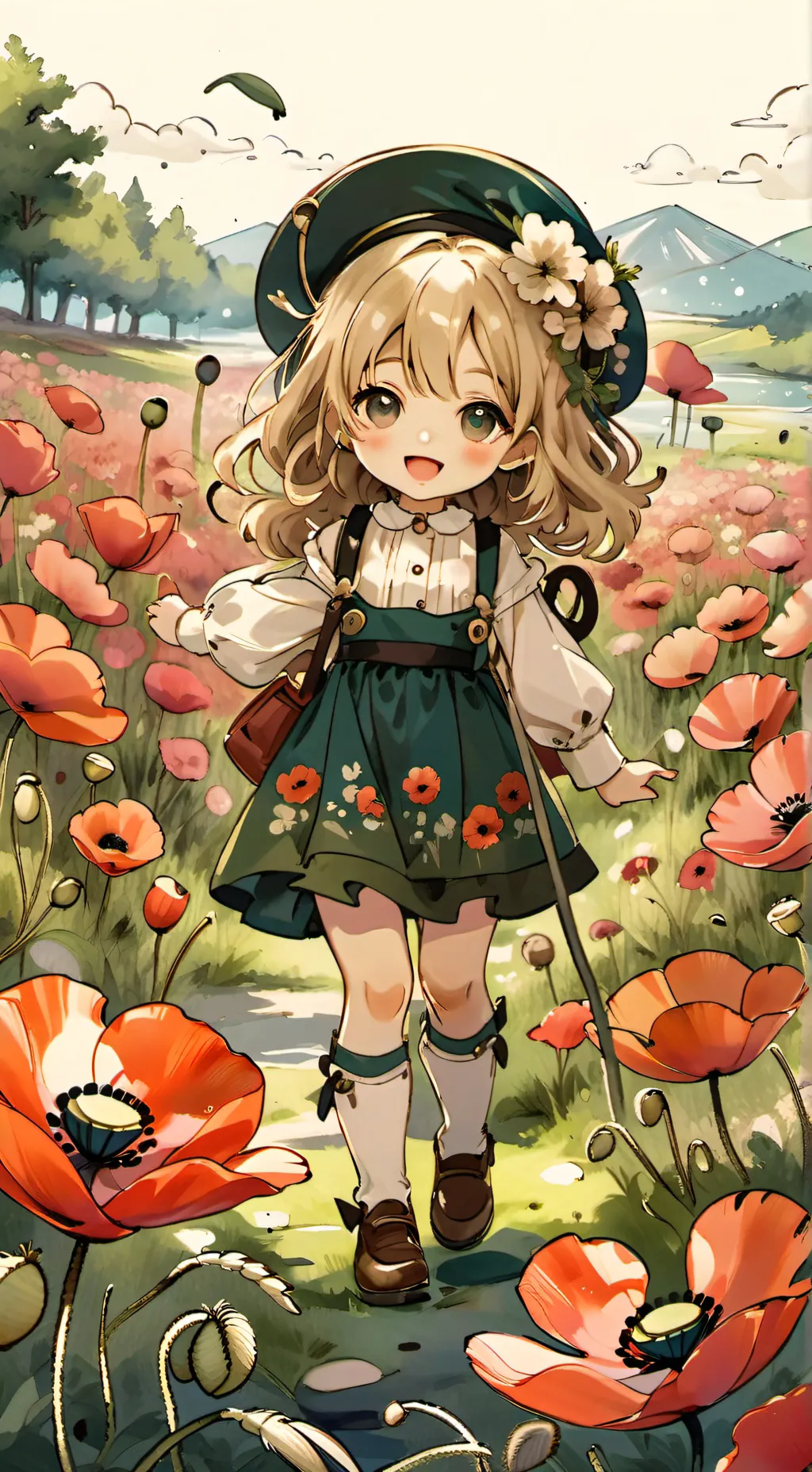 ai character: Poppy Playtime background