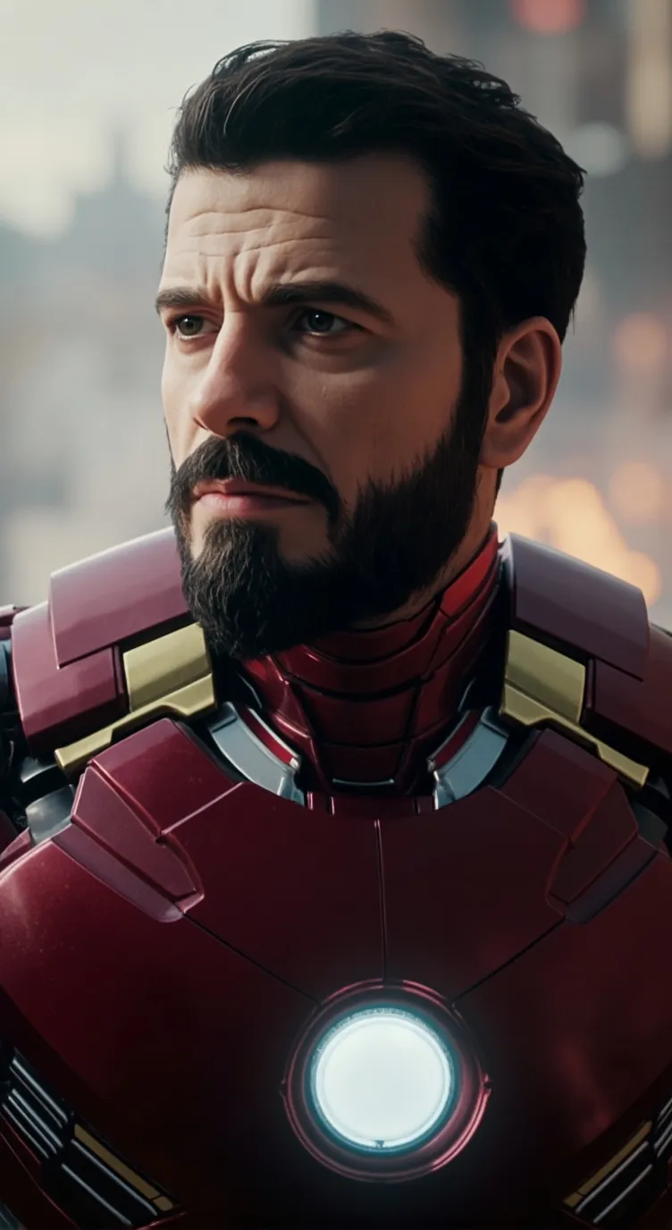 ai character: ironman  background
