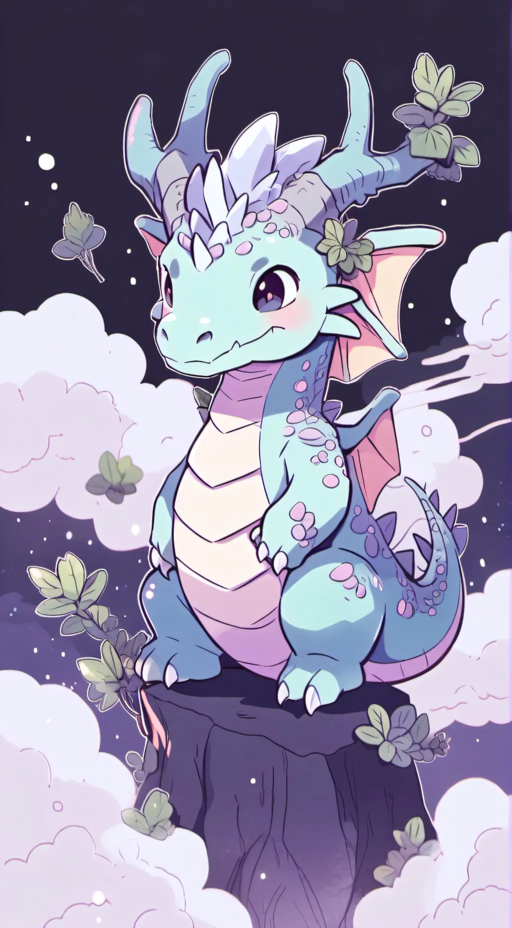 ai character: Mint background