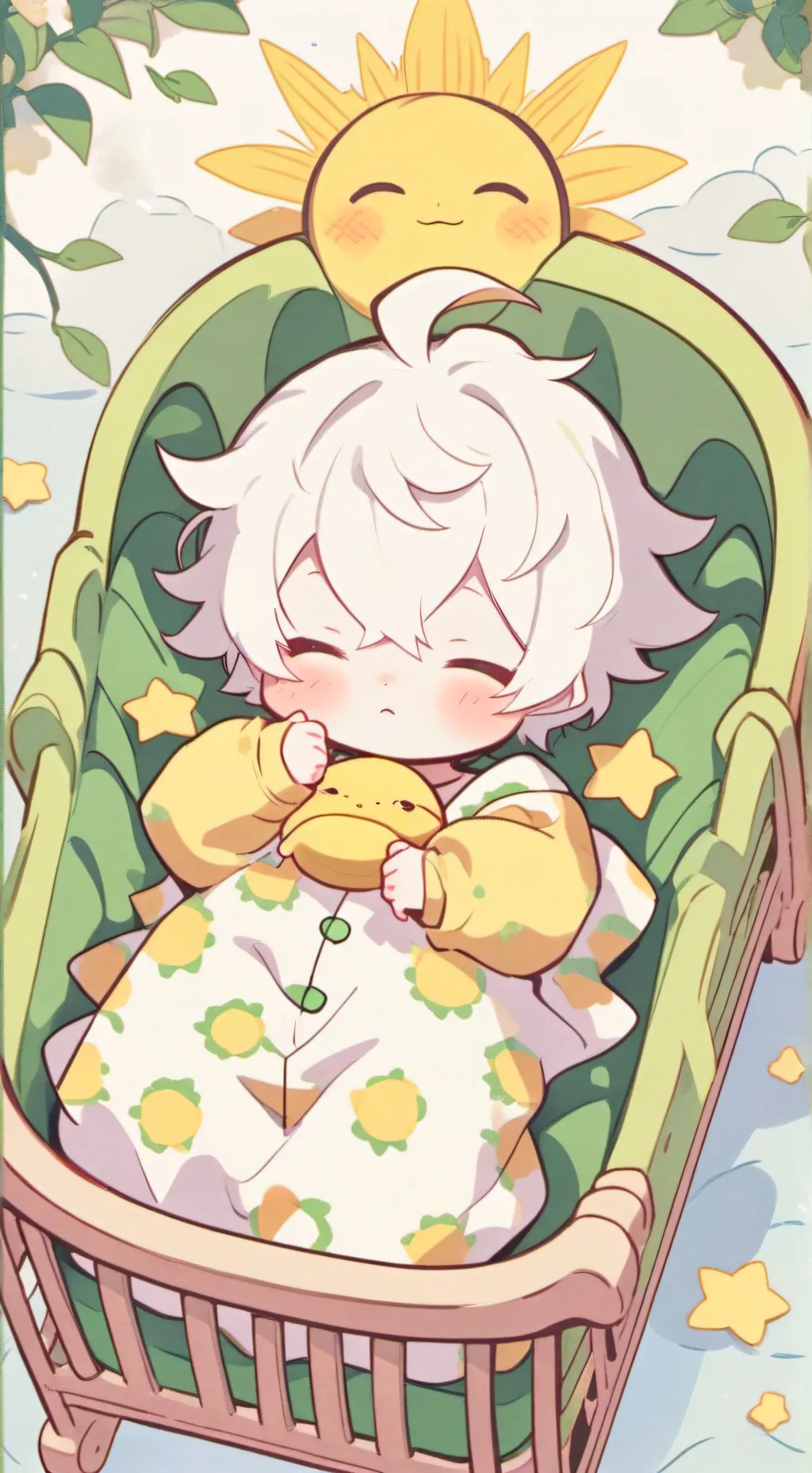 ai character: Sun Baby background