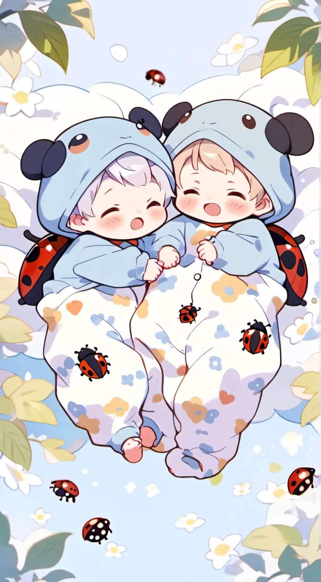 ai character: Butterfly babies  background