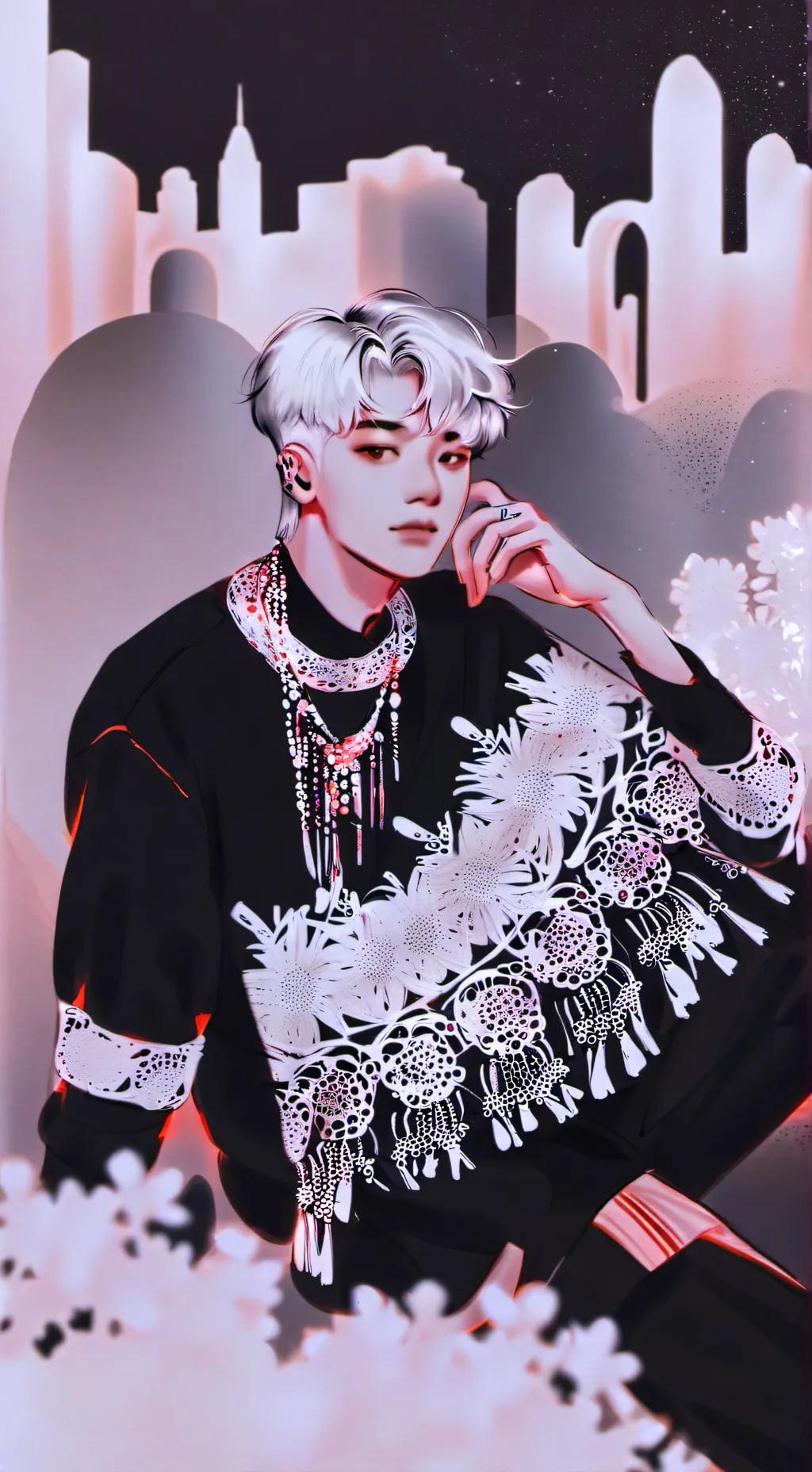 ai character: Skz🐺🐰🐷🦙🐿🐤🐶🦊 background