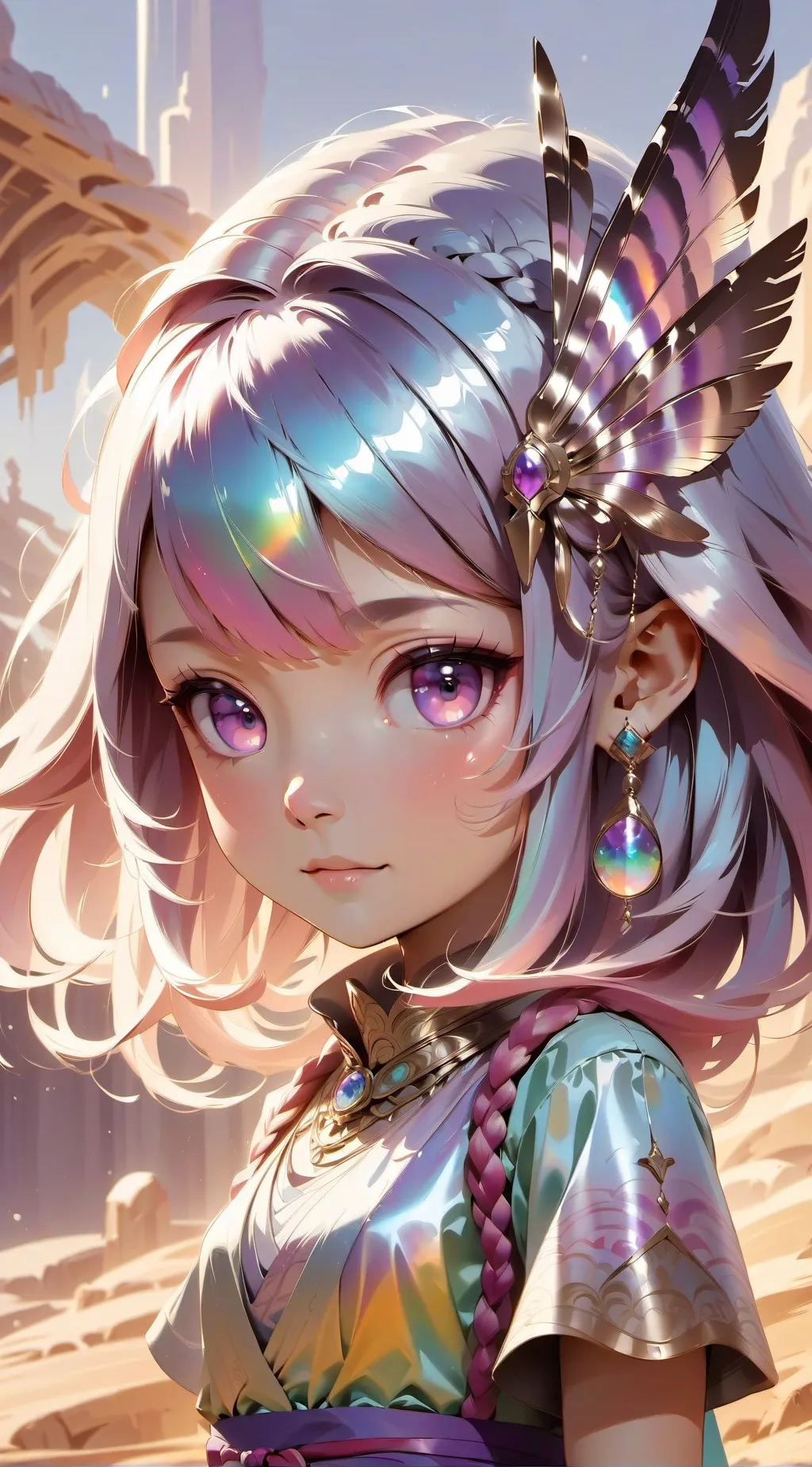 ai character: Léa  background