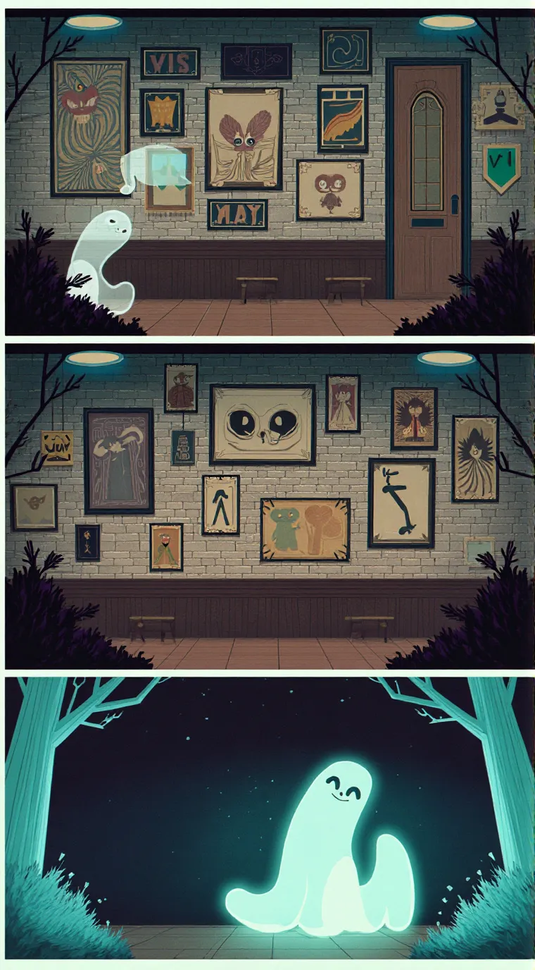 ai character: PPT hallows eve background
