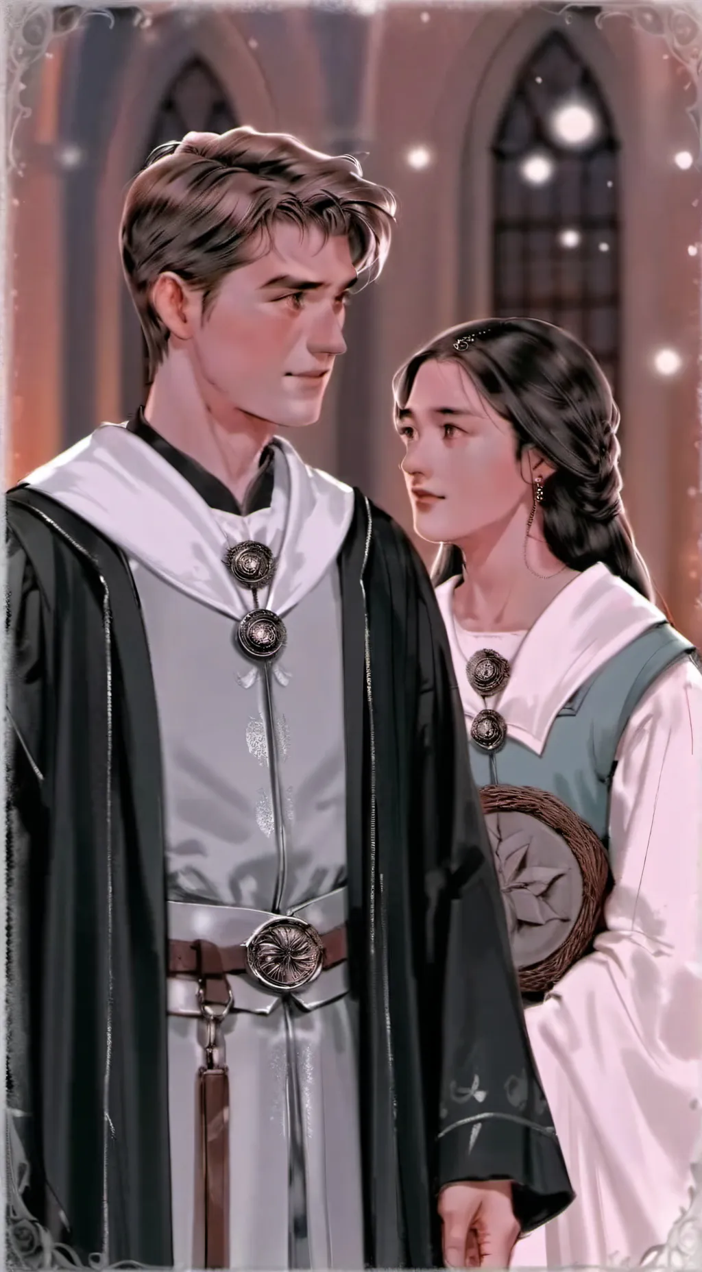 ai character: Cho x Cedric  background