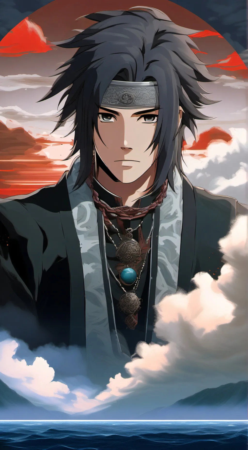 ai character: Itachi Uchiha background