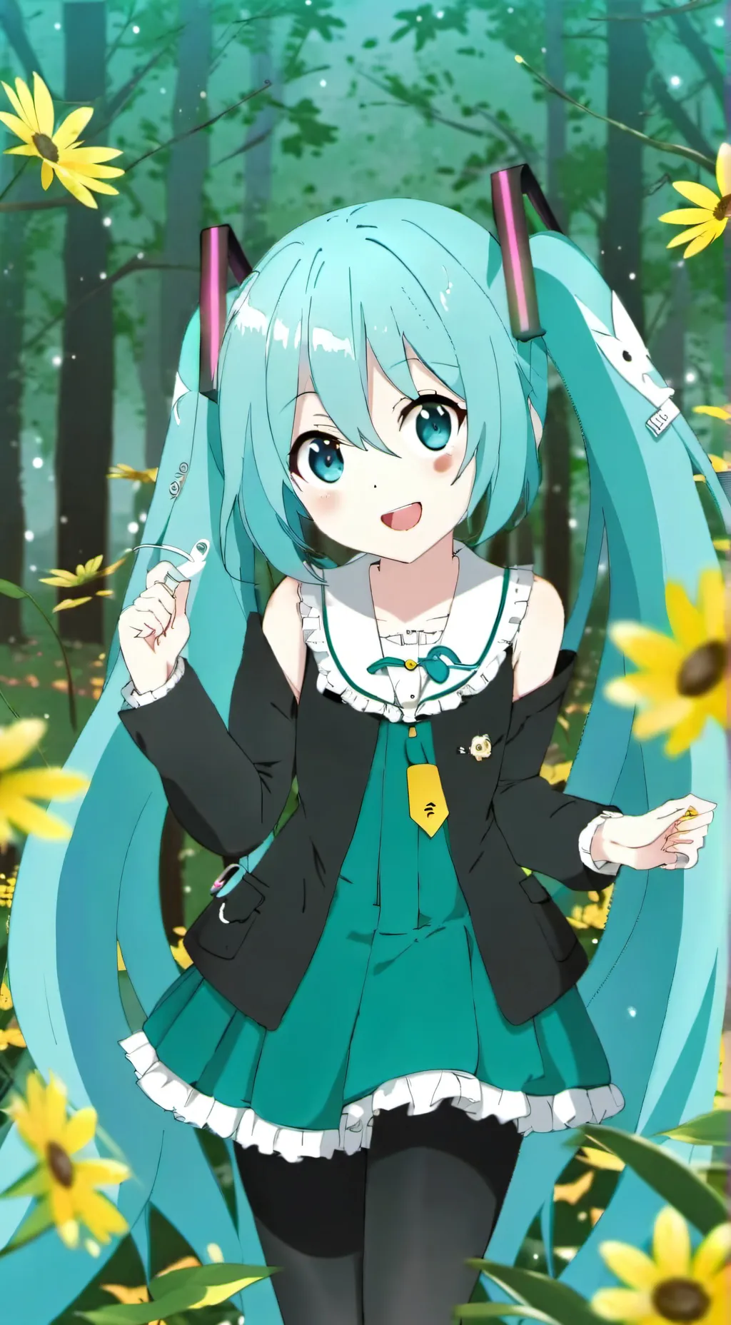 ai character: Hatsune miku💙♀️ background