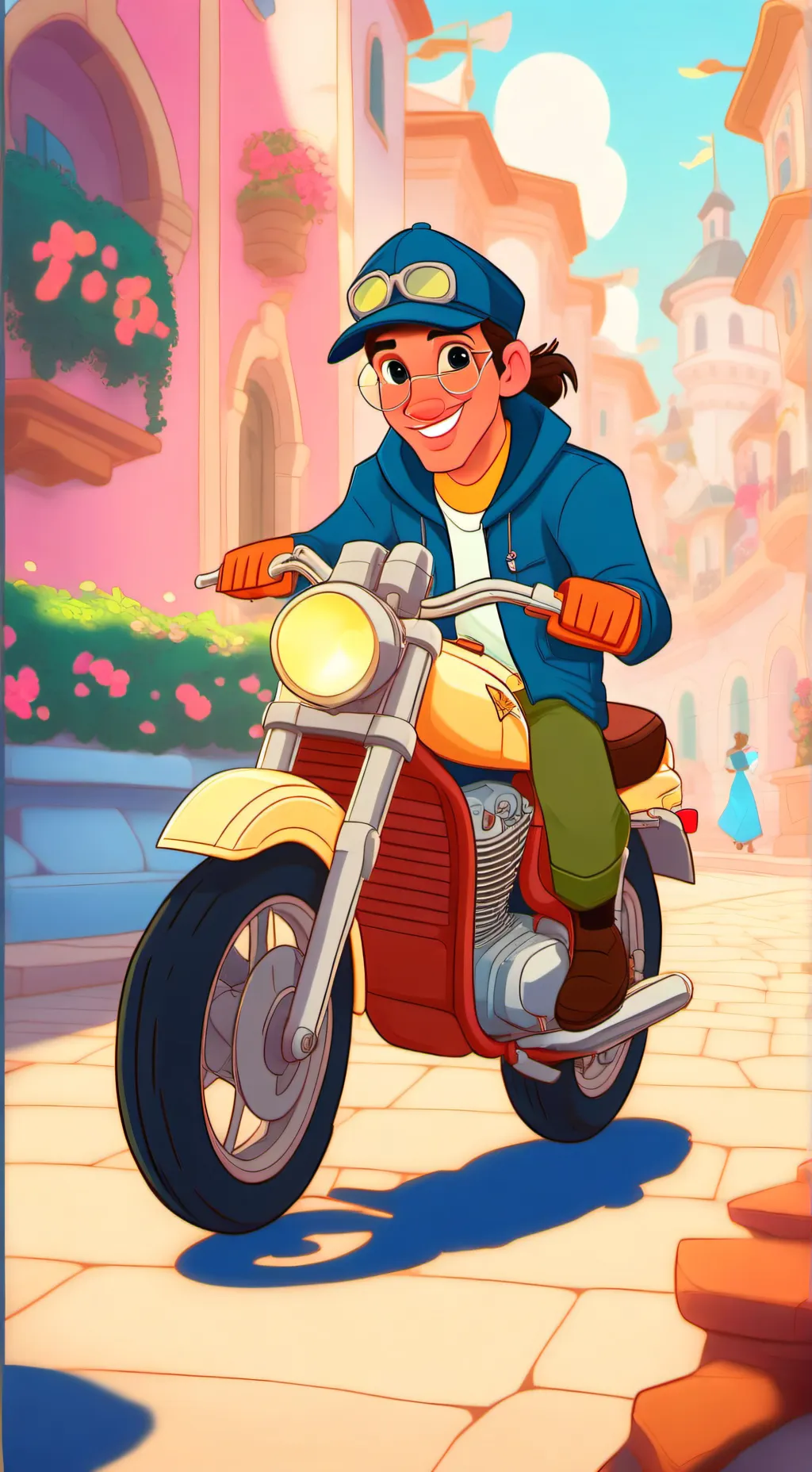 ai character: trabalho de monstr background
