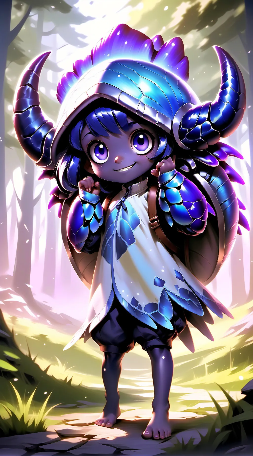 ai character: Azure the Beetle background