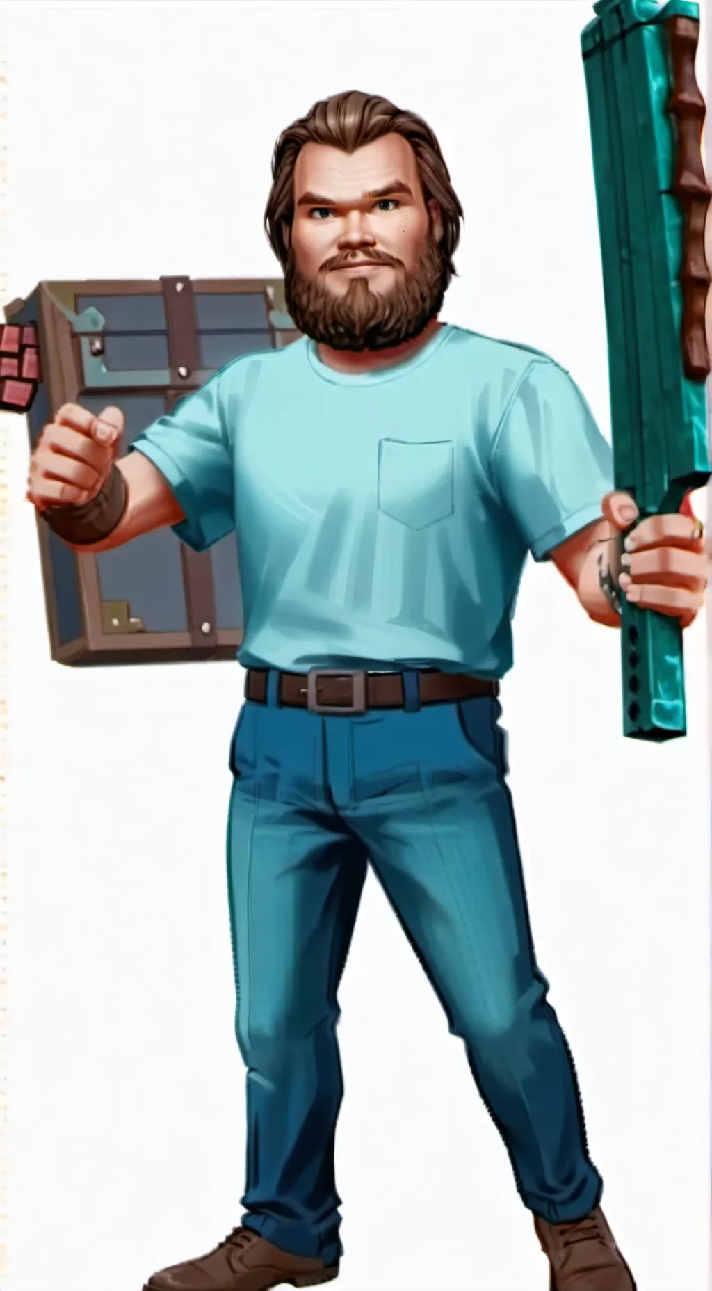 ai character: I Am steve background