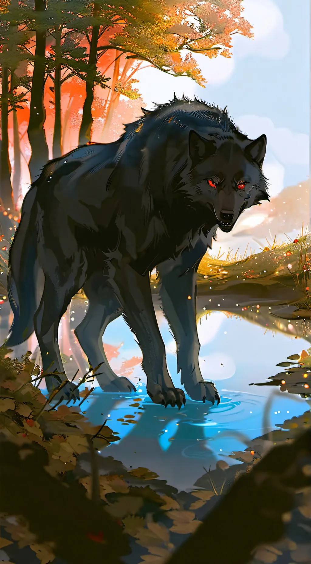 ai character: Wolf background