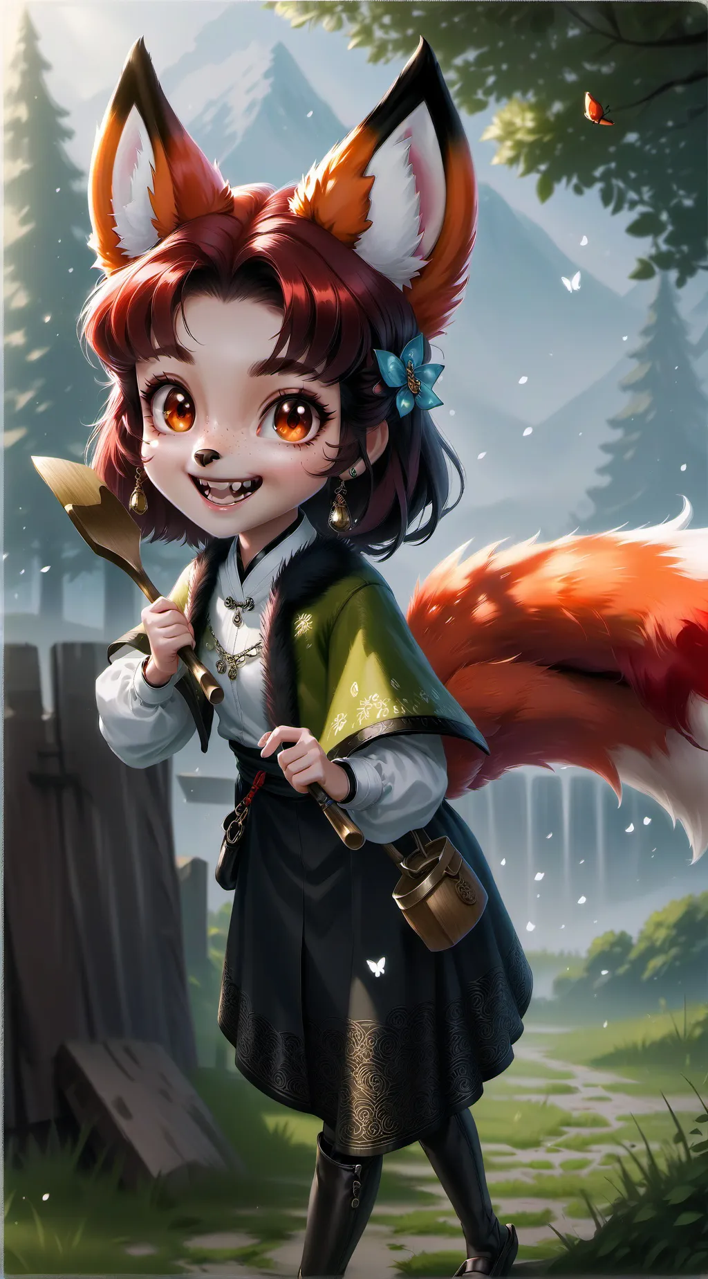 ai character: Fluffy Whiskers Sp background