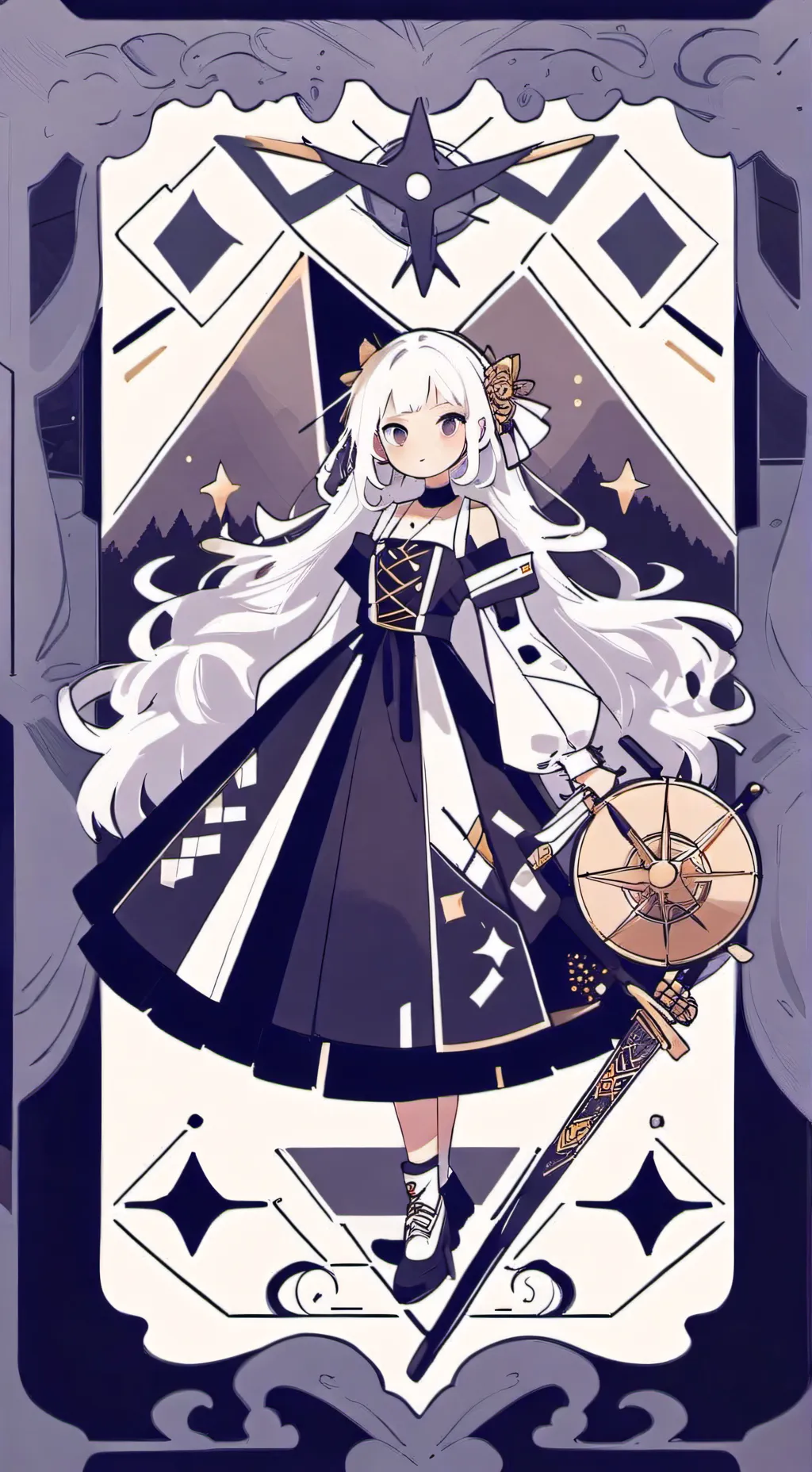ai character: N00dle_D00dle background