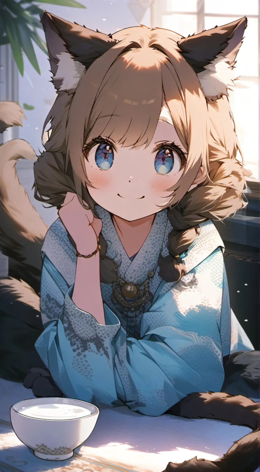 ai character: Desert Spirit Kitten background