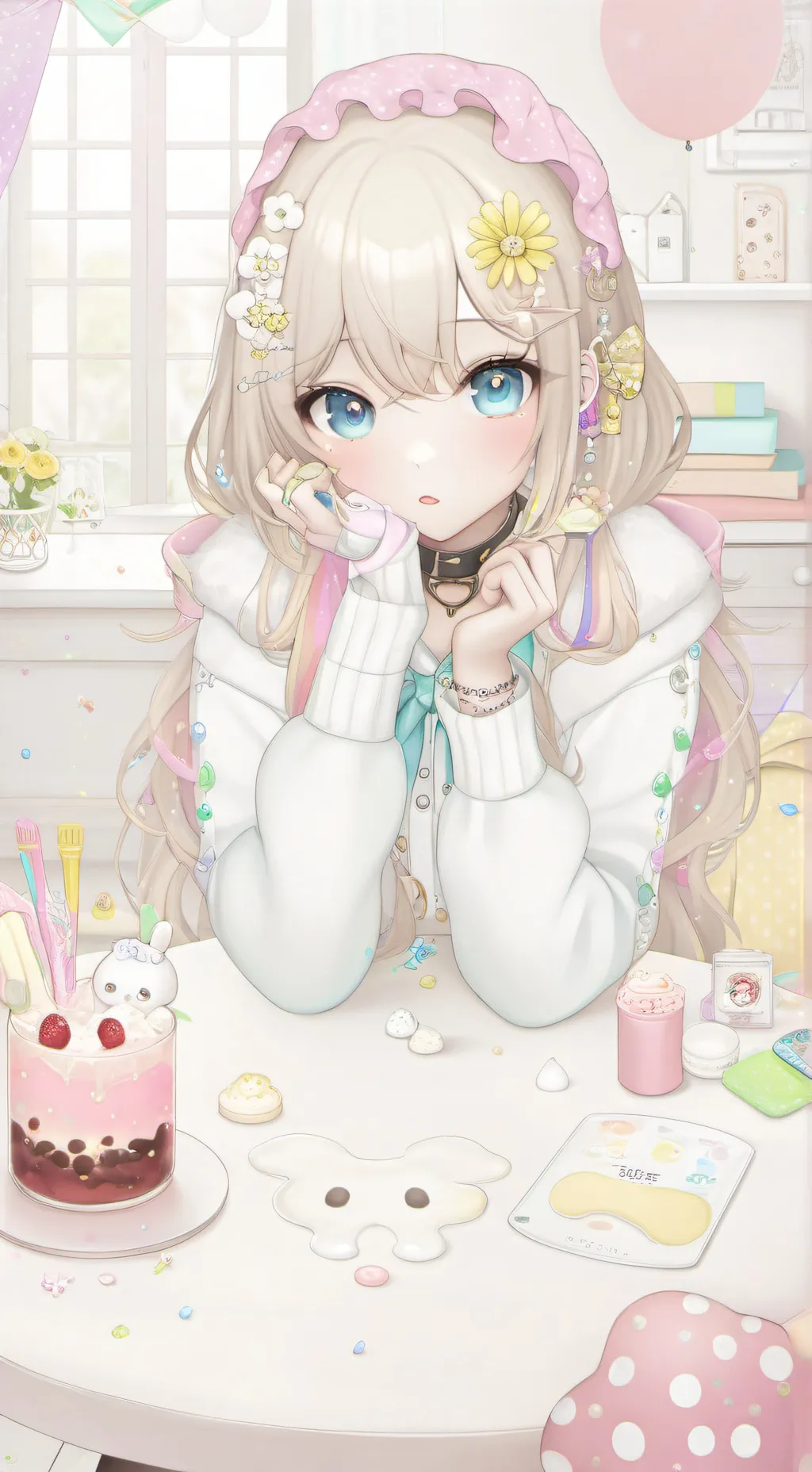 ai character: •Ellie• background
